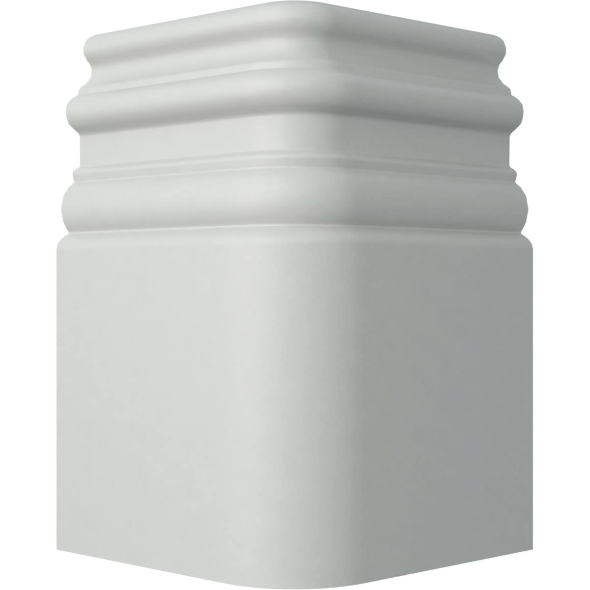 Ekena Millwork BBD07X05HI 7-3/8-in x 4-3/4-in x 4-3/4-in Traditional Painted Urethane Baseboard Moulding