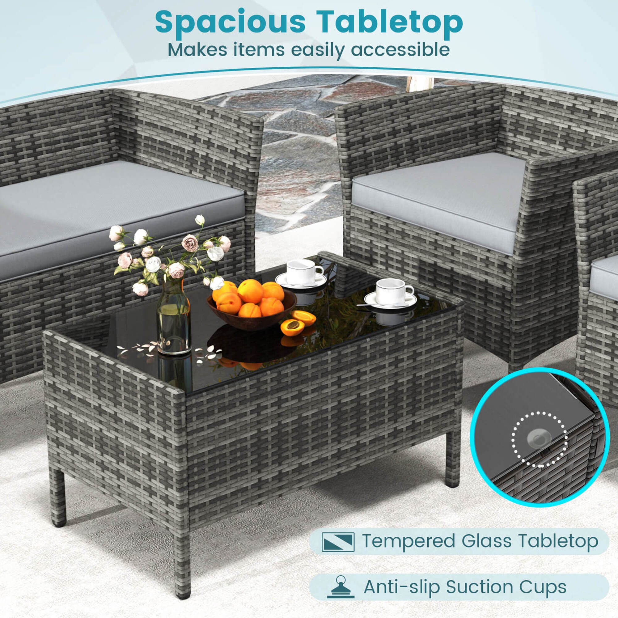 Costway HCST05332 Patio-Conversation-Sets - View #6
