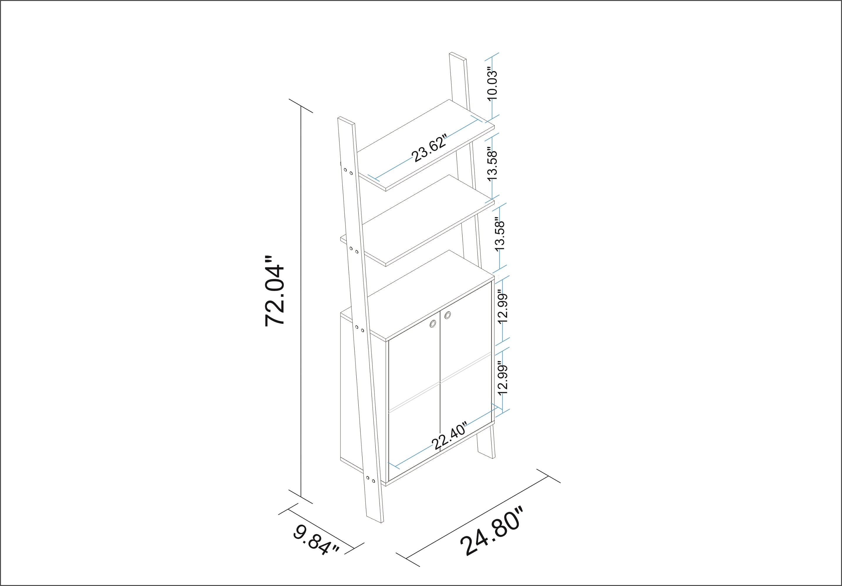 Manhattan Comfort 194AMC6 bookcases - View #3
