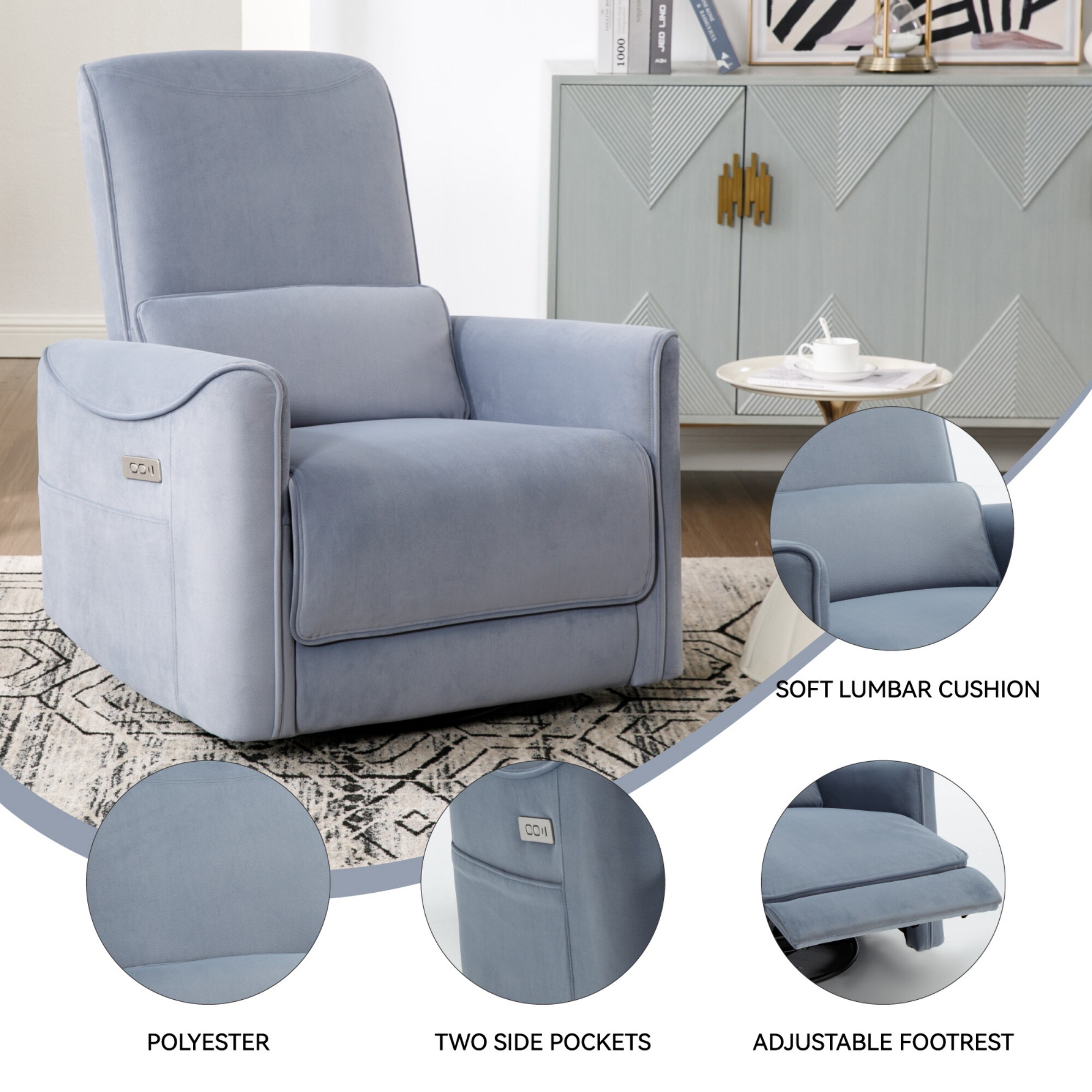 Boyel Living BL-CM812BL recliners - View #9