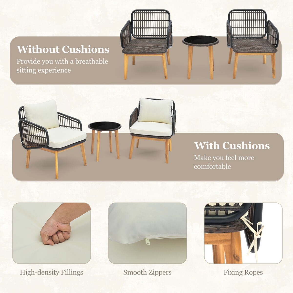 Costway HW71613WH Patio-Conversation-Sets - View #7