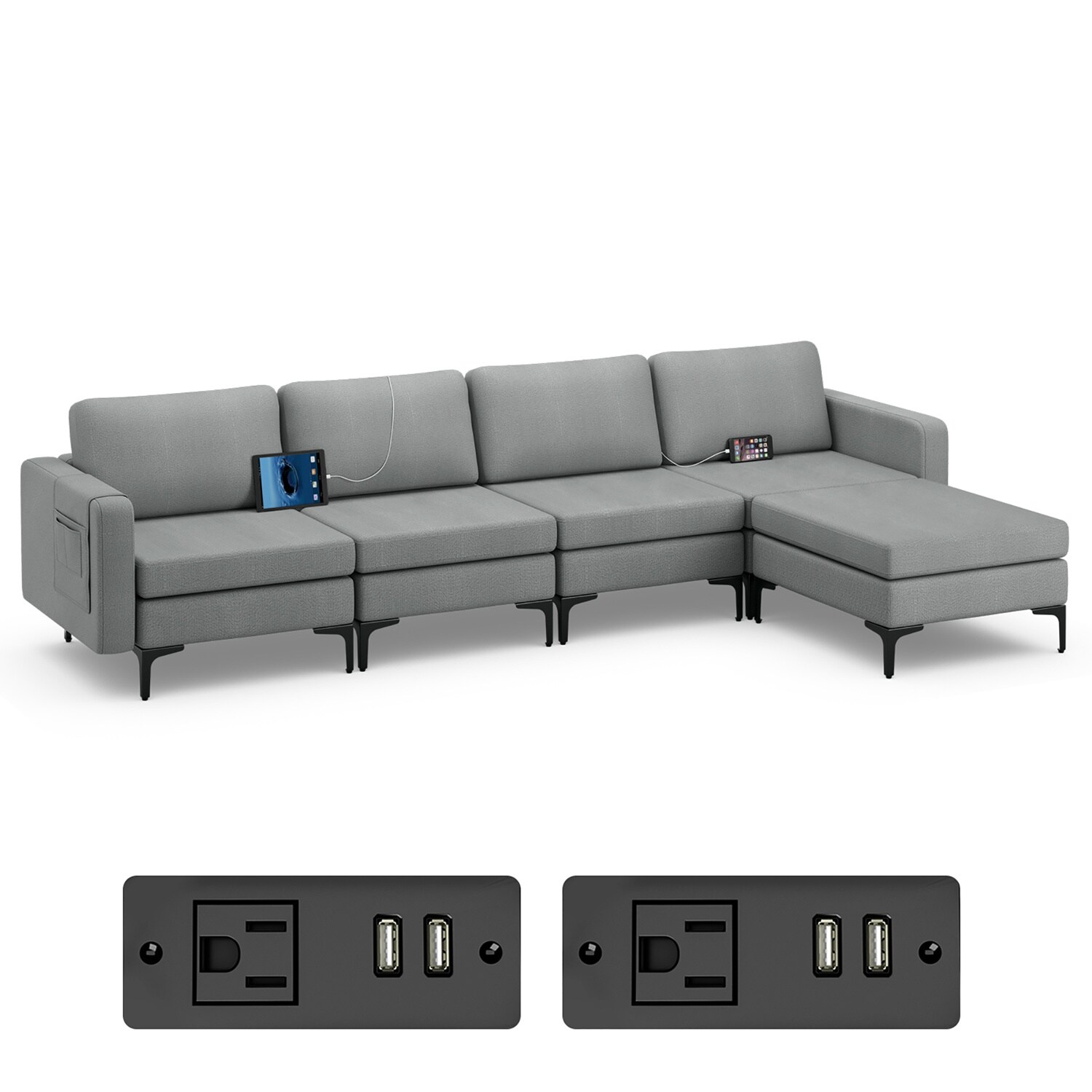 Costway CSHY004925 Sofas-Loveseats - View #10