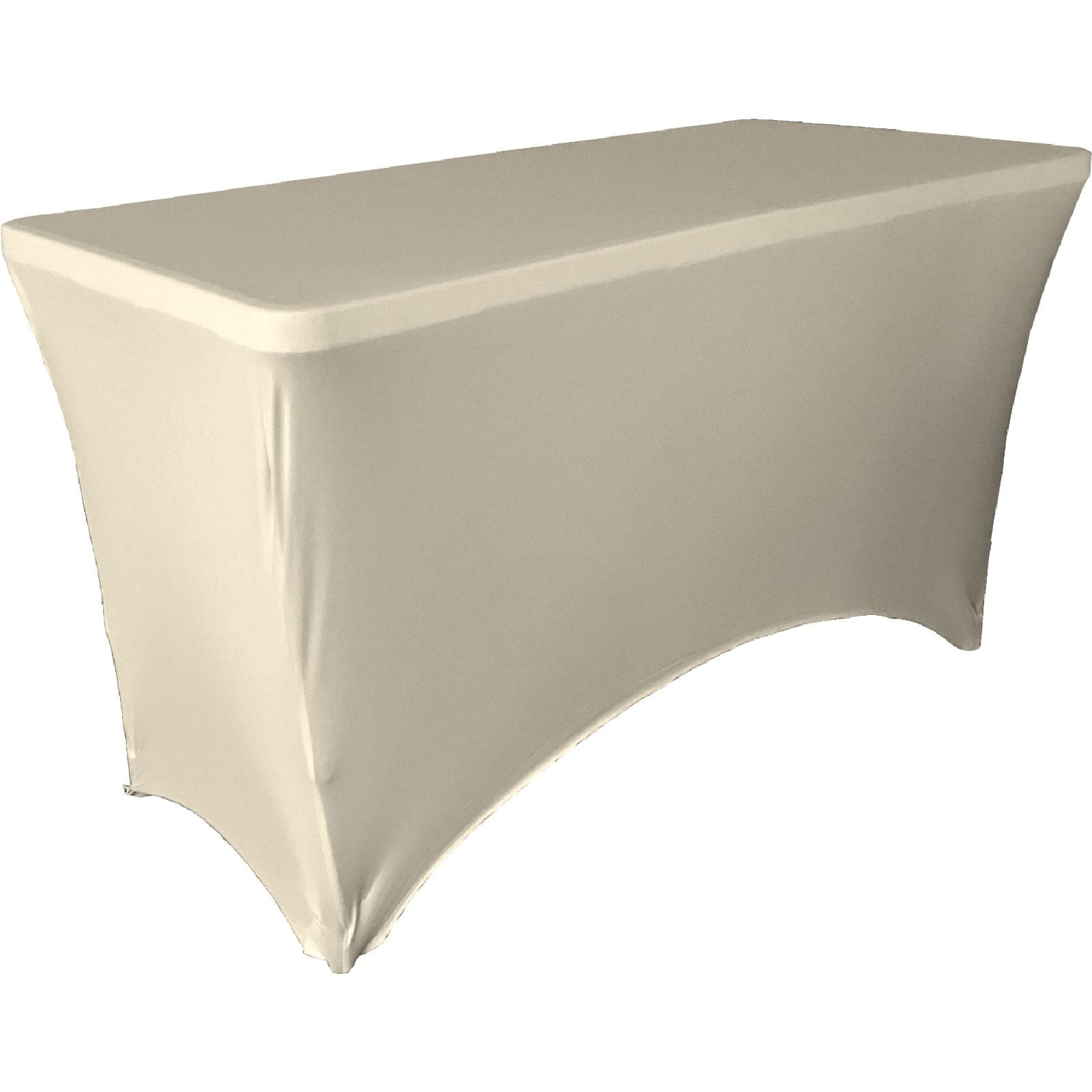 Slickblue Fitted Indoor and Outdoor Spandex Table Cover for 48 x 24 x 30 Inch Rectangular Table for Trade Shows and Banquets Multiple Color Options