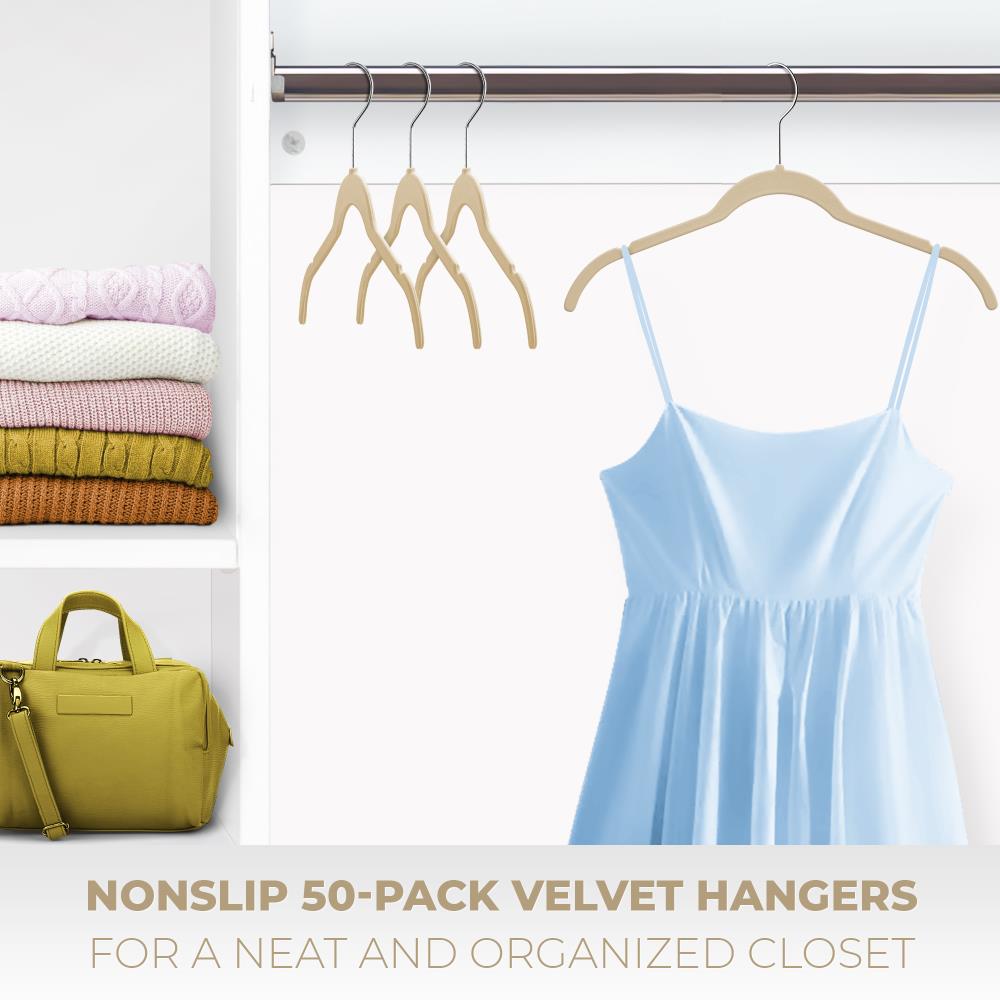 Osto 50 Pack Premium Velvet Hangers, Non-slip Adult Hangers With