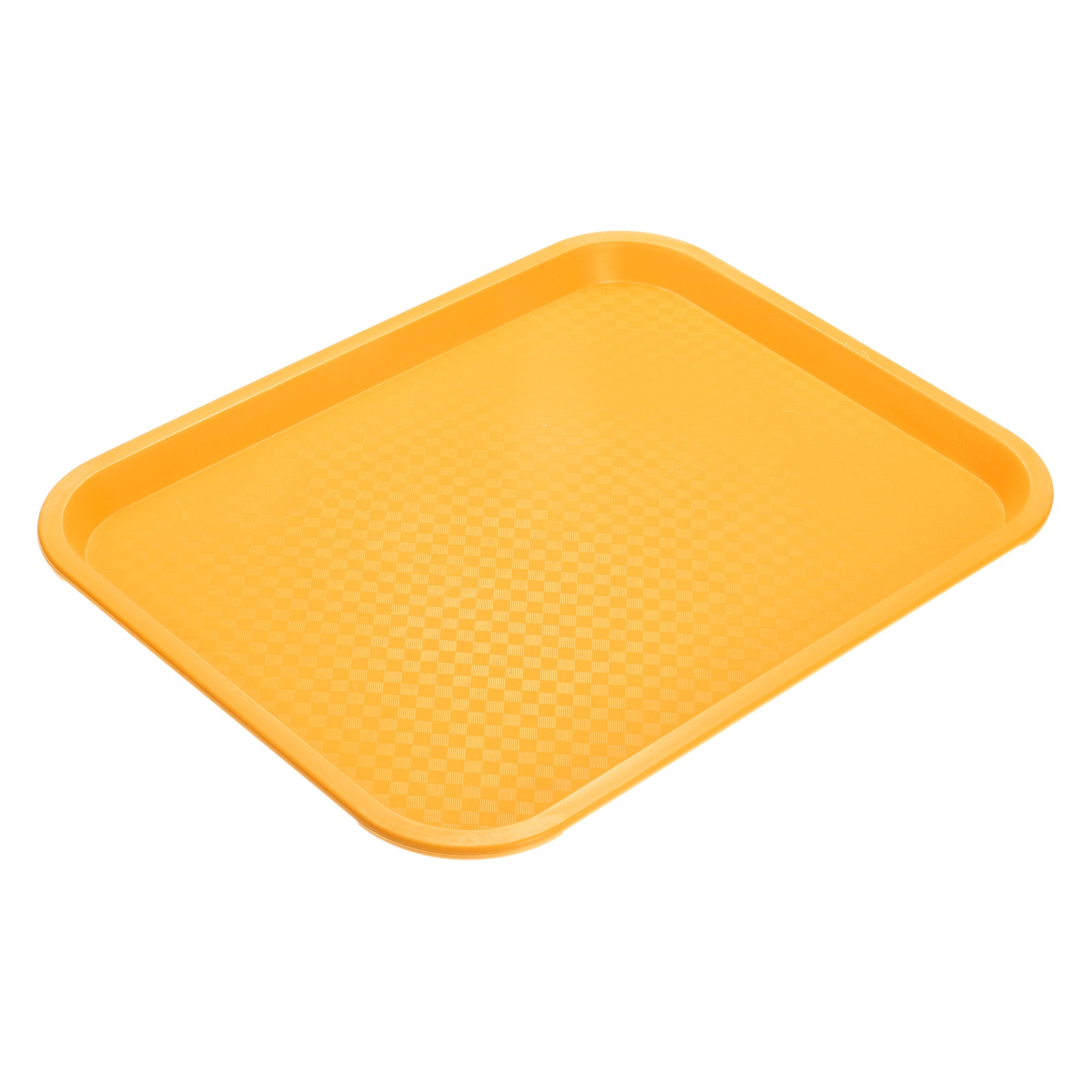 Unique Bargains Plastic Fast Food Trays Bulk 10 Inch x 14 Inch Rectangular Serving Trays Cafeteria Trays Serving Platter for Restaurant Party Kitchen (Yellow) #S26051300UX1482