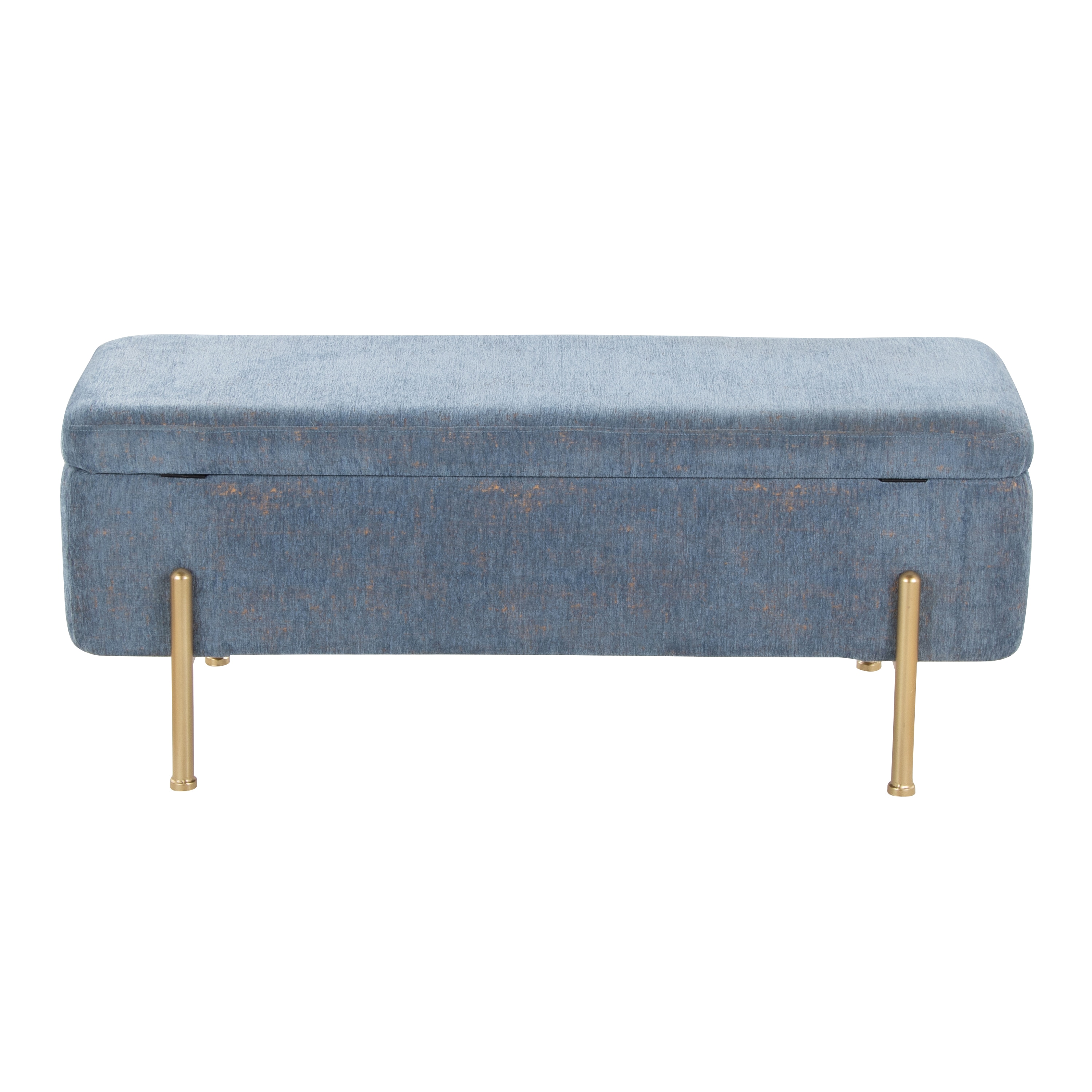 Lycvki Casual Blue Storage Bench with Storage 16.5 Inches x 8 Inches x 17.25 Inches in the Benches department at Lowes