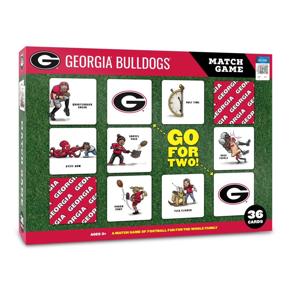 Sportula 2501048 YouTheFan NCAA Georgia Bulldogs Licensed Memory Match Game (Memory Game)