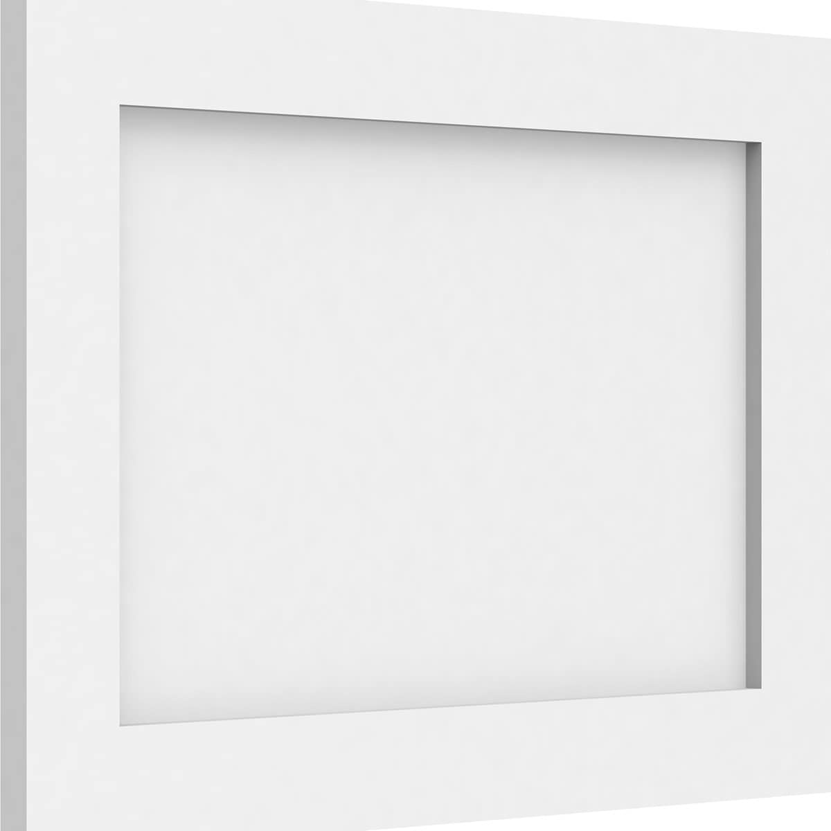 Ekena Millwork WALP20X14X062CNL 20-in x 14-in Smooth Paintable/Stainable White PVC Fretwork Wall Panel (