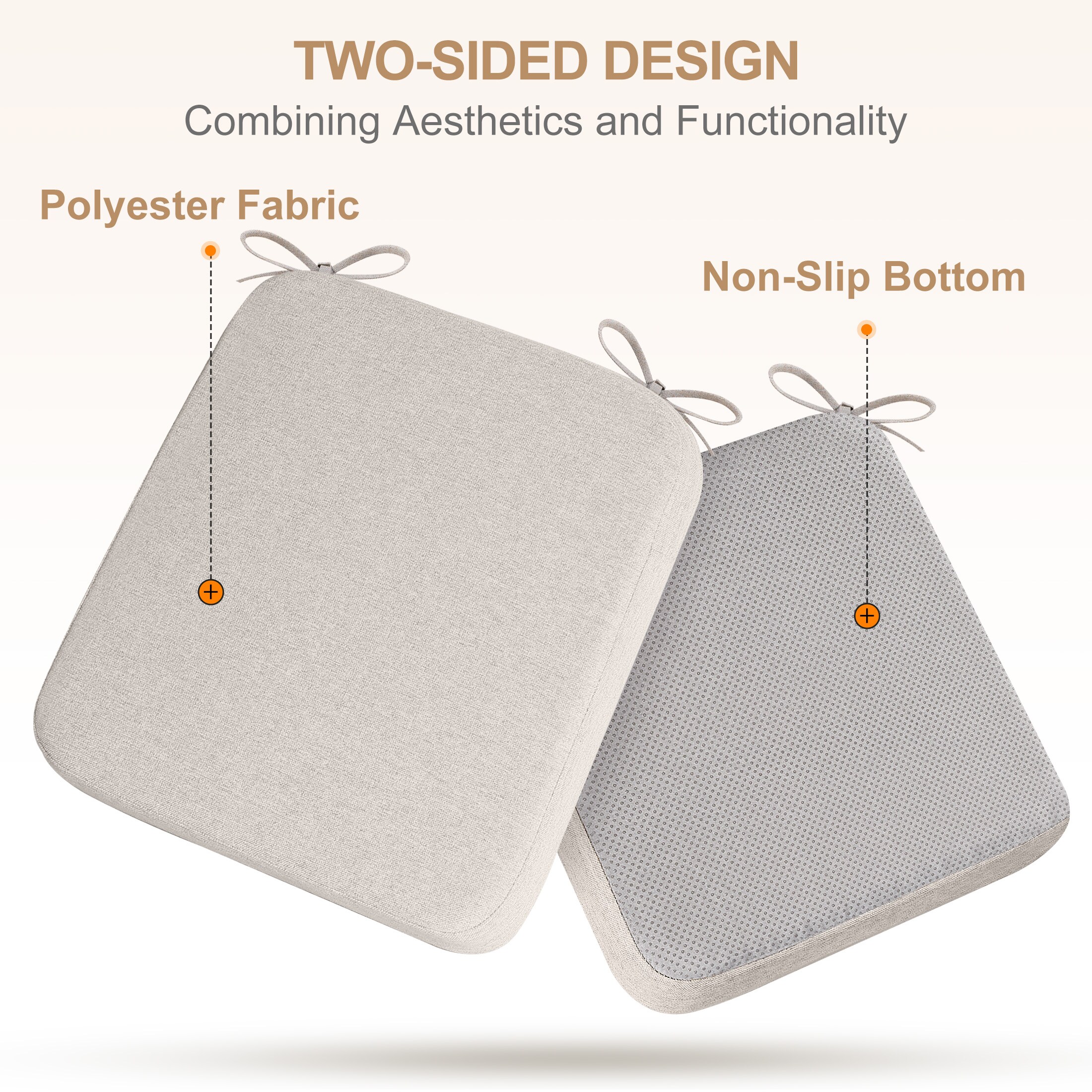 AAAAAcessories LS-DCCLS-XIANGYA-2P Indoor-Chair-Cushions - View #7