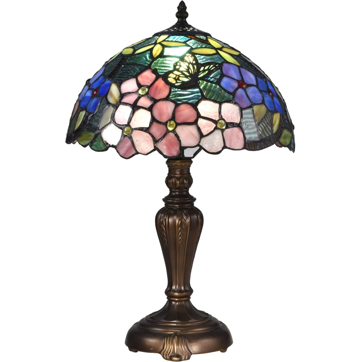 Dale Tiffany  STT16081 Evelyn 19 inch 7500 watt Antique Bronze Table Lamp Portable Light
