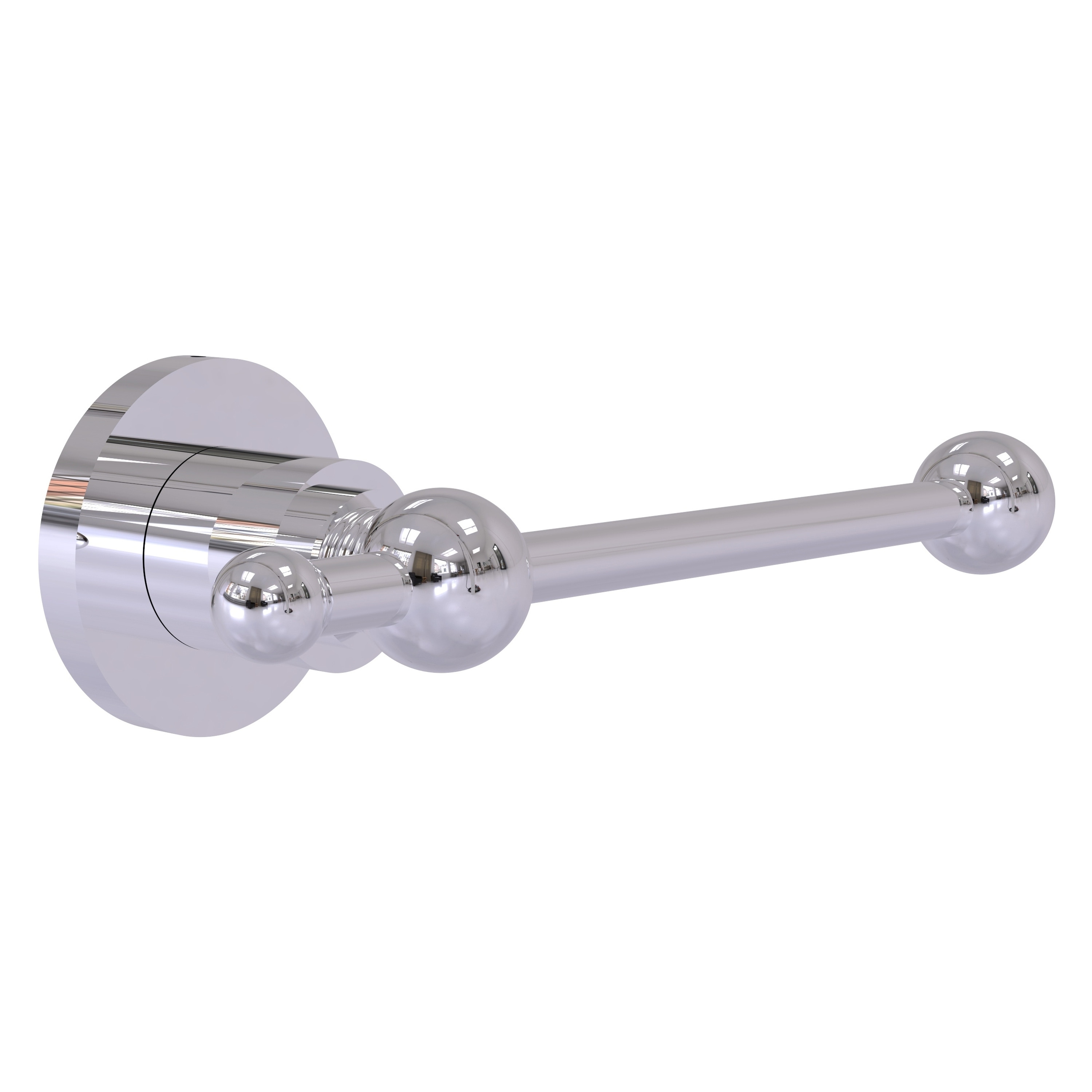 Allied Brass AP-24E-PC Astor Place Polished Chrome Wall mount Single post Toilet Paper Holder 1 -Rolls with Storage