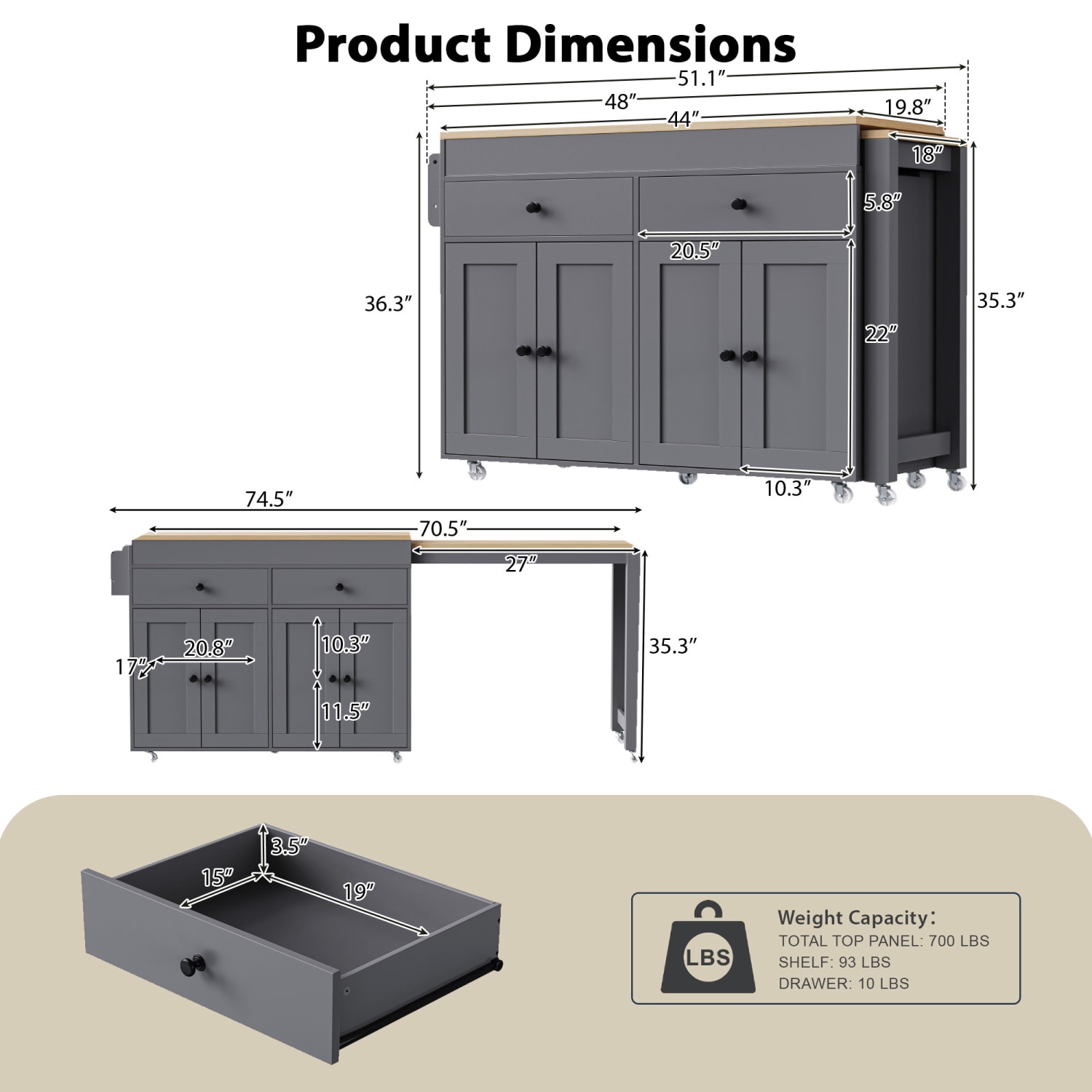 Streamdale Furniture N707S000009G Kitchen-Furniture - View #10