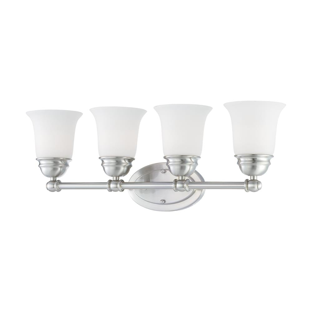Thomas Lighting SL714478 Bella 24.5-in 4 -Light Brushed Steel Transitional Vanity light