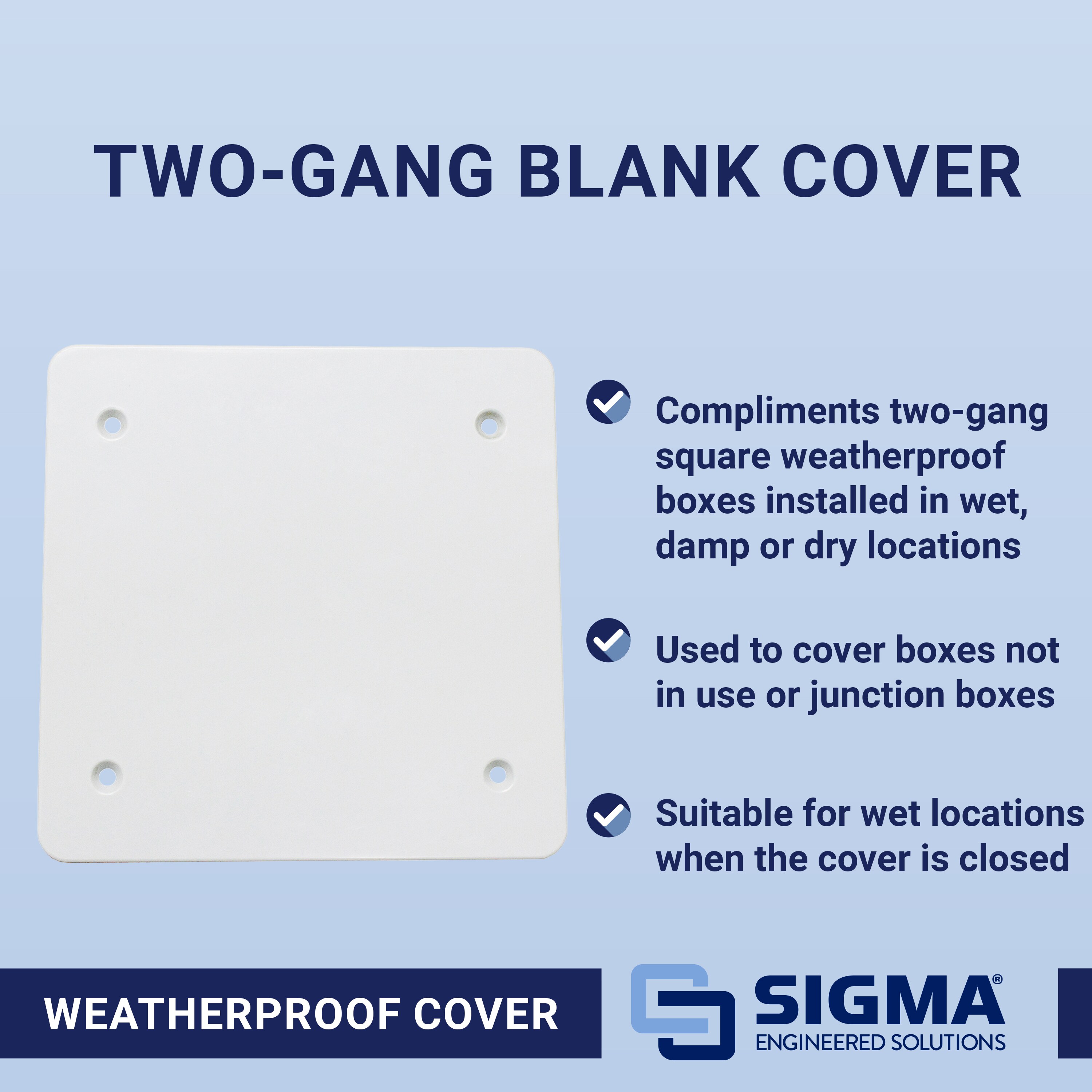 Sigma Engineered Solutions 14160WH Electrical-Box-Covers - View #4