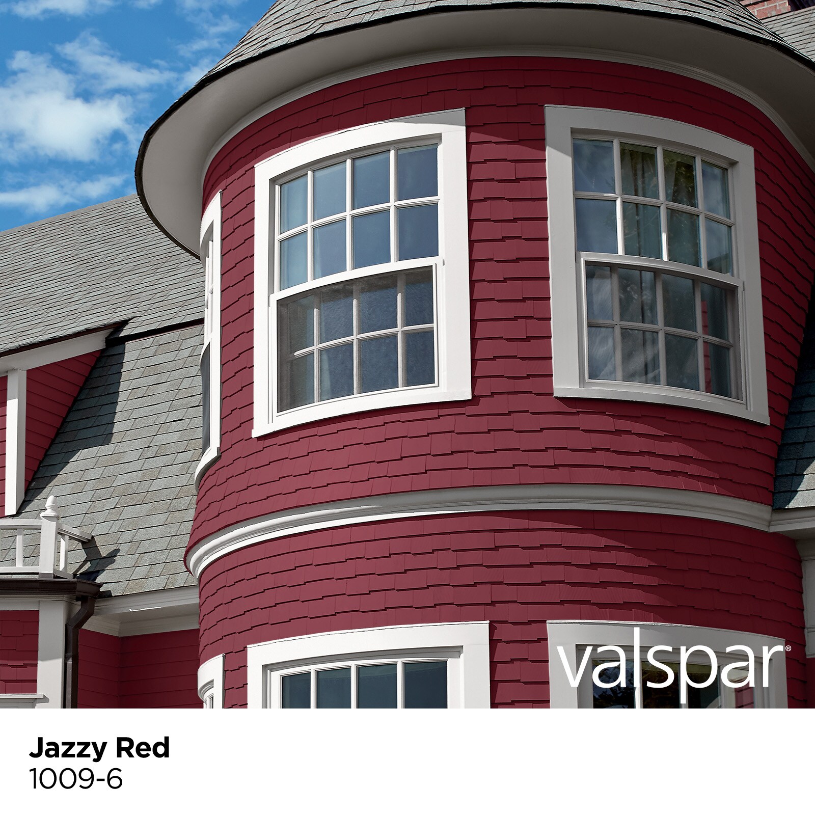 Valspar Duramax Flat Jazzy Red 1009-6 Latex Exterior Paint +