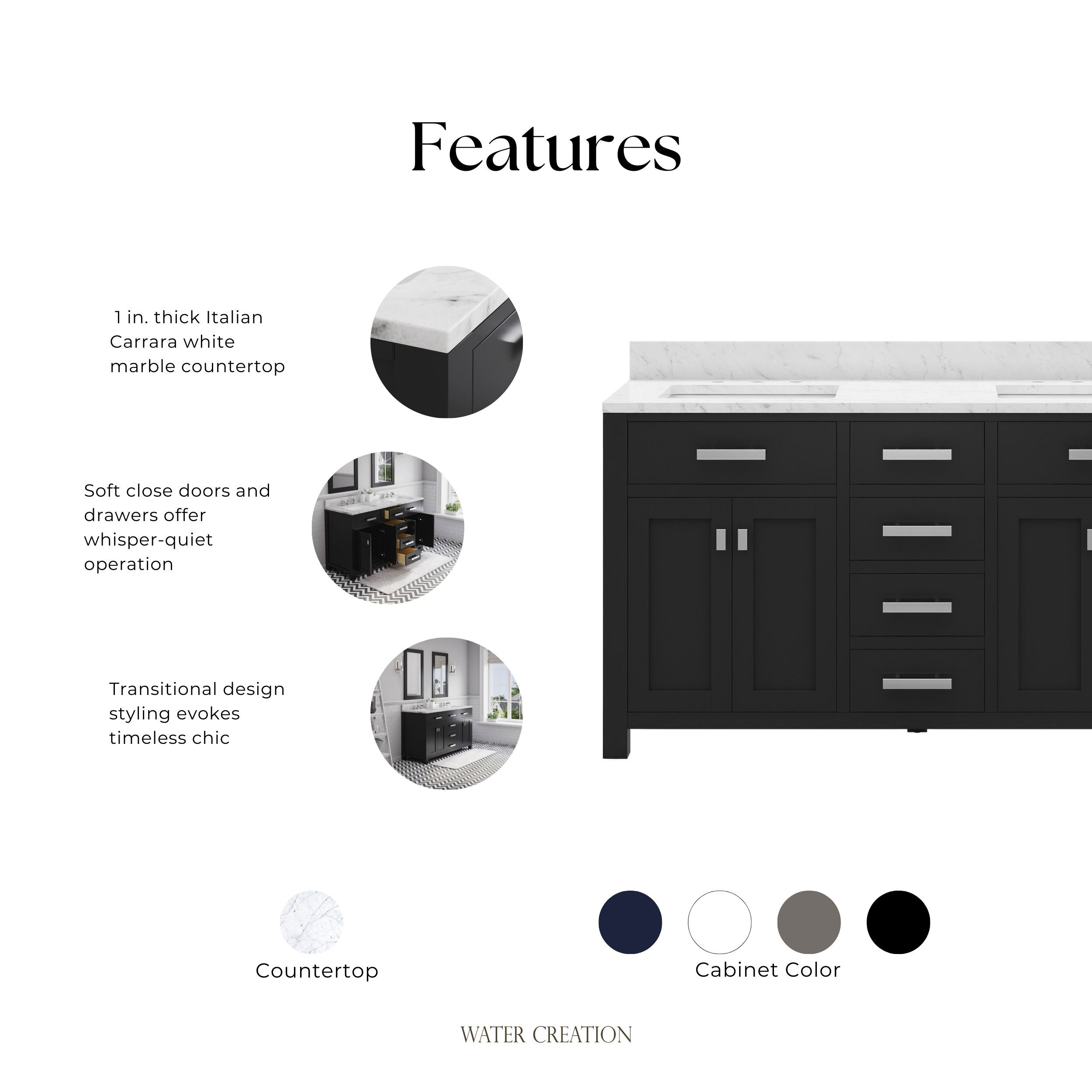 Water Creation MADISON60EC Bath-Vanity-Combo - View #10