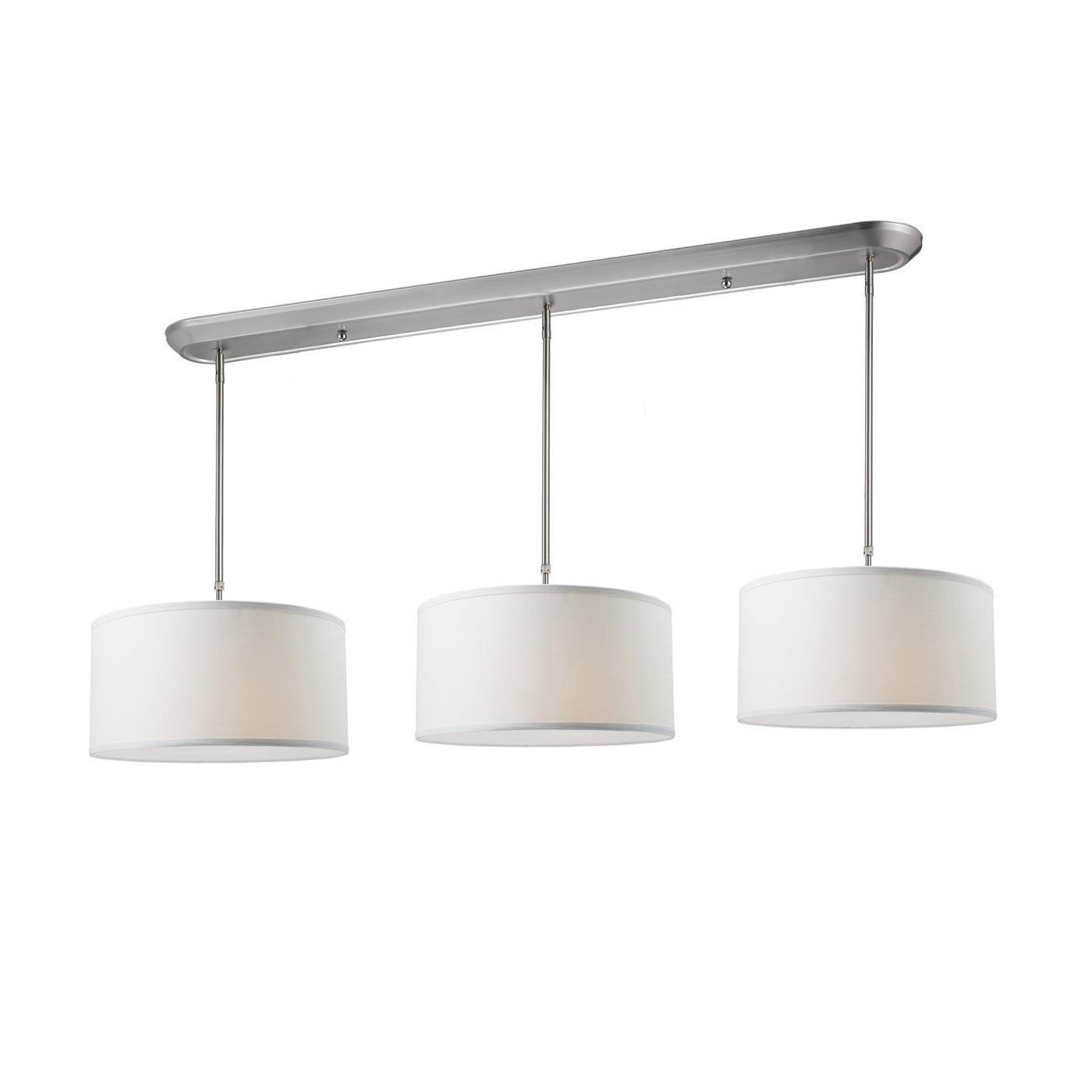 Z-Lite 171-16-3W Albion Brushed nickel Incandescent Medium base (E-26) Pool Table Lighting