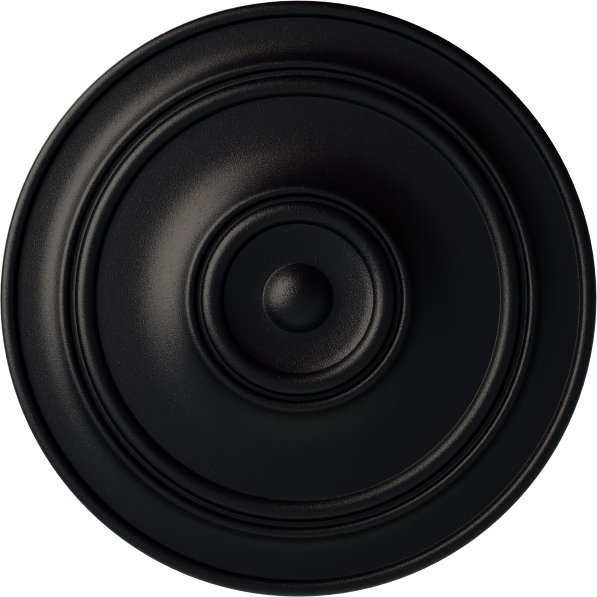 Ekena Millwork CM40CLSGS Small Classic 40.25-in W x 40.25-in L Painted Steel Gray Polyurethane Whole Ceiling Medallion