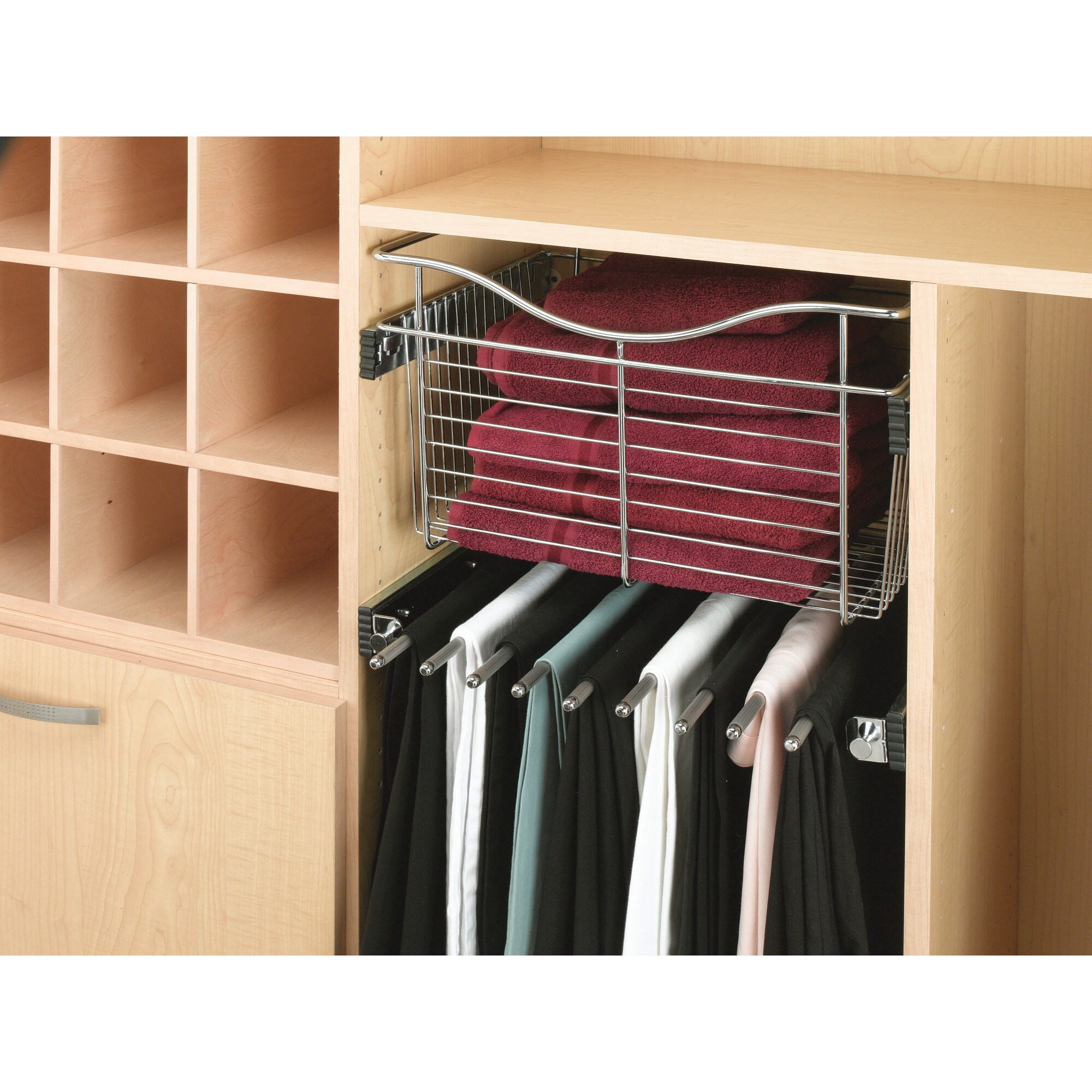 Closet Organizer for Accessories from a Wire Rack