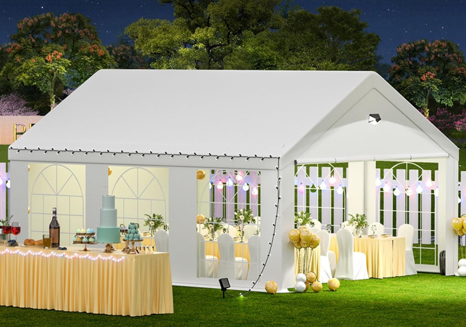 Forclover USTE-243BGE Wood-Resin-Gazebos - View #2