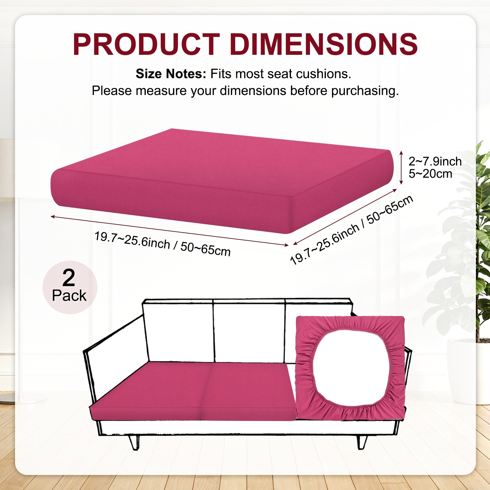 Unique Bargains S26082400UX9451 Outdoor-Accent-Pillows - View #3