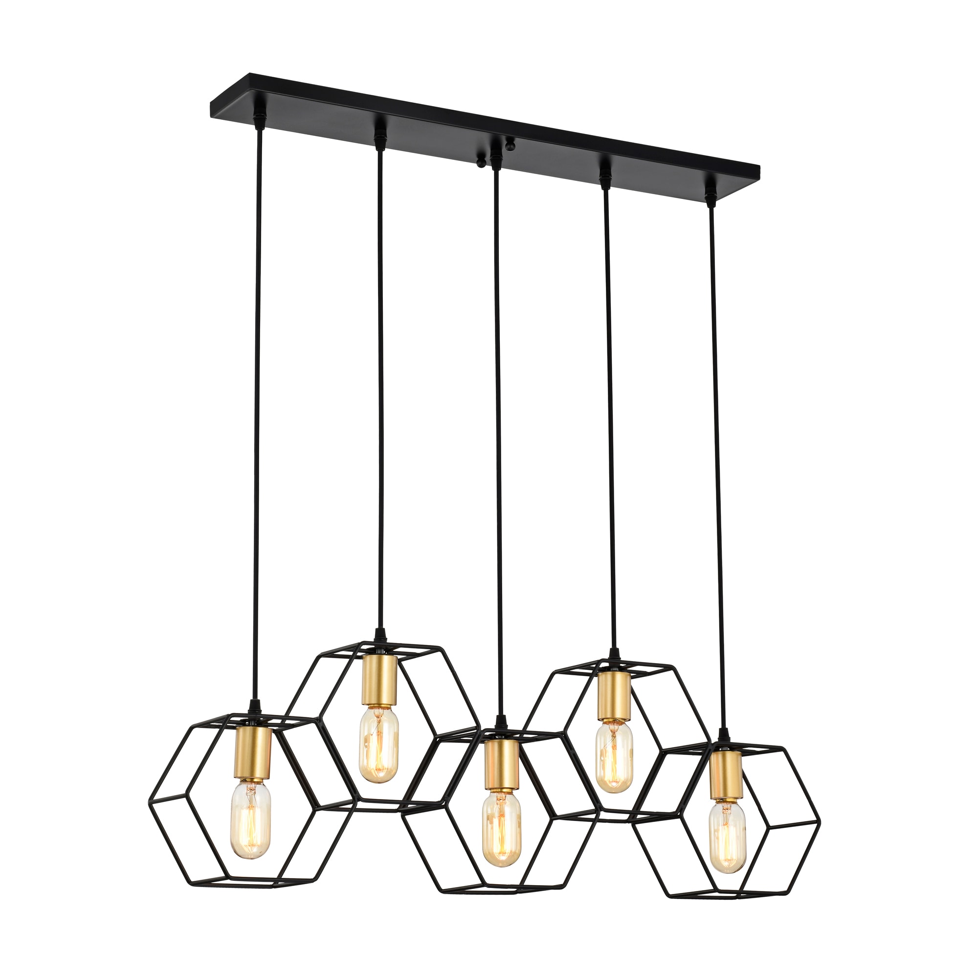 Home Accessories Inc 2037/5BG 3 -Light Gold Modern/contemporary For Use in Bedrooms, Dining Rooms, Foyers, Kitchens, Living Rooms Chandelier