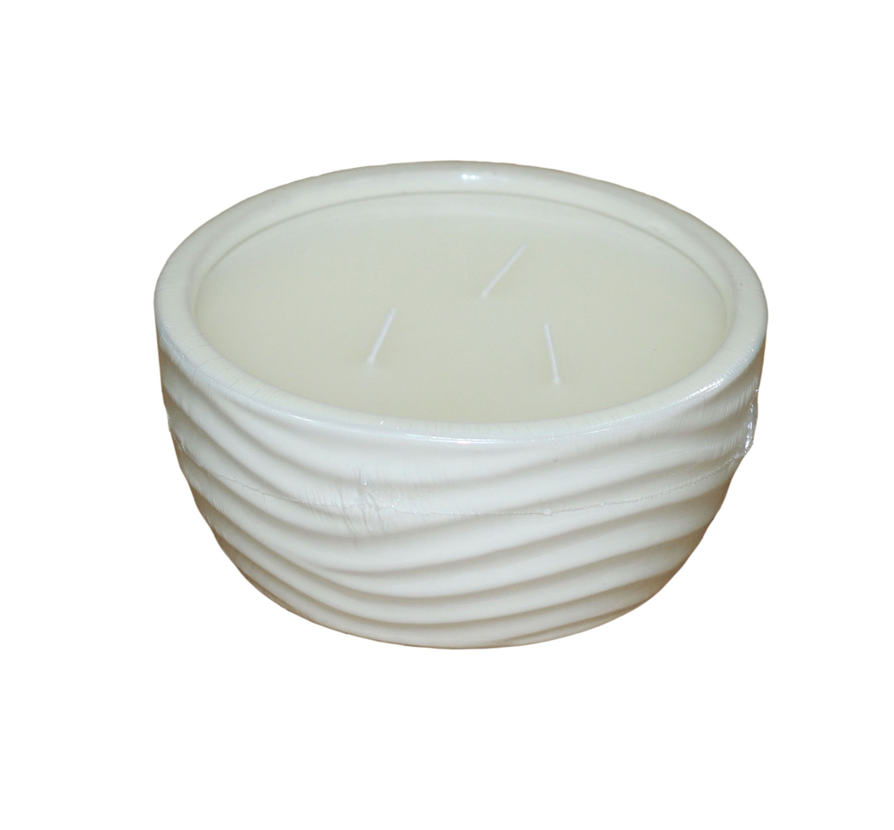allen + roth 20448L 3-Wick White Tabletop Citronella Candle