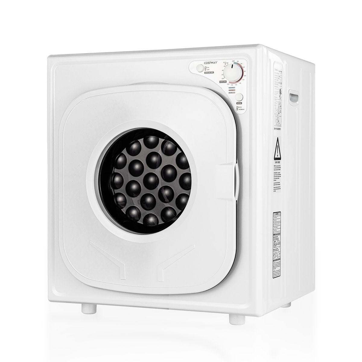 Costway CSHY000775 1500W Electric Tumble Compact Laundry Dryer Stainless Steel Tub 13.2 lbs