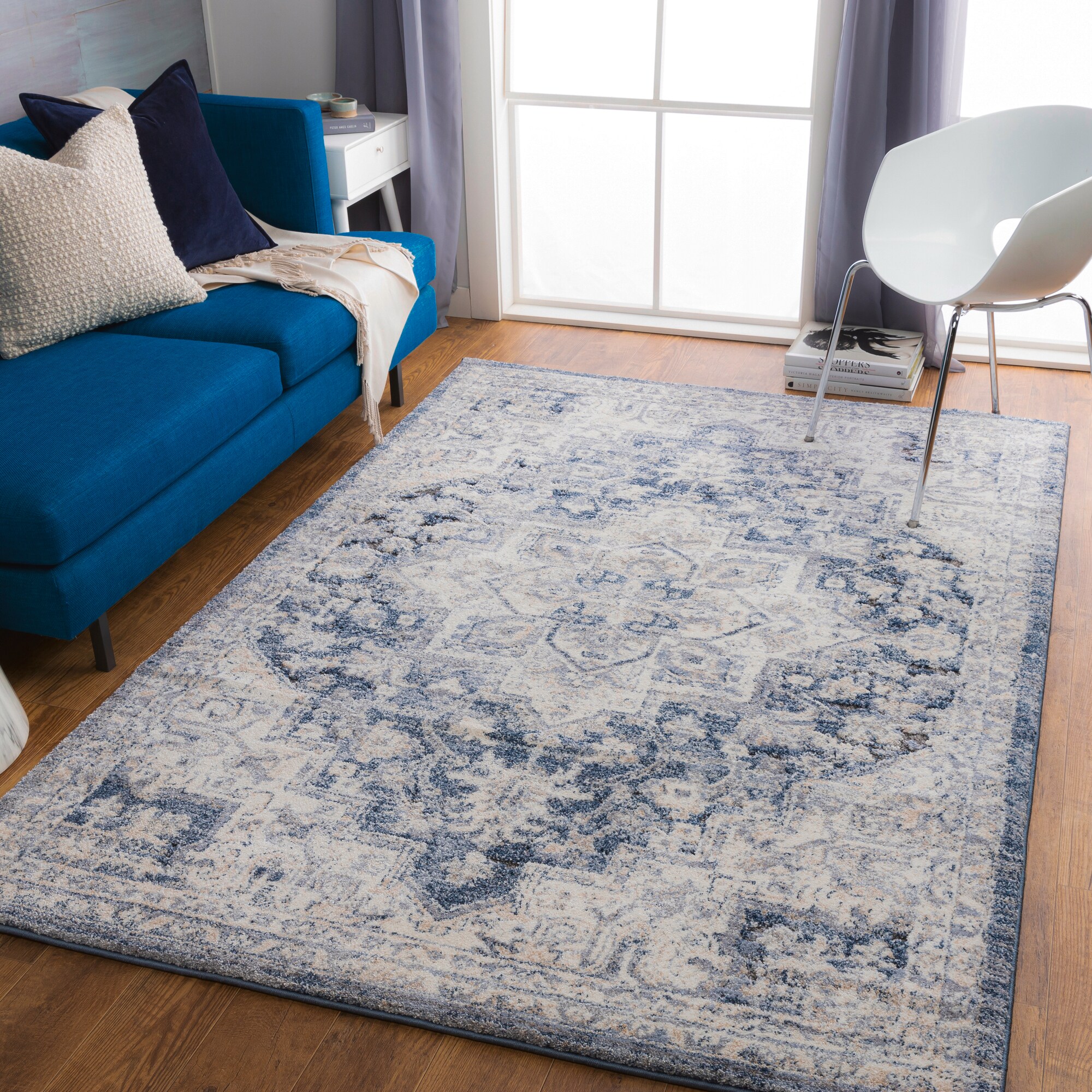 nuLOOM Tammara 7 X 9 (ft) Braided Blue Oval Indoor Braided Area