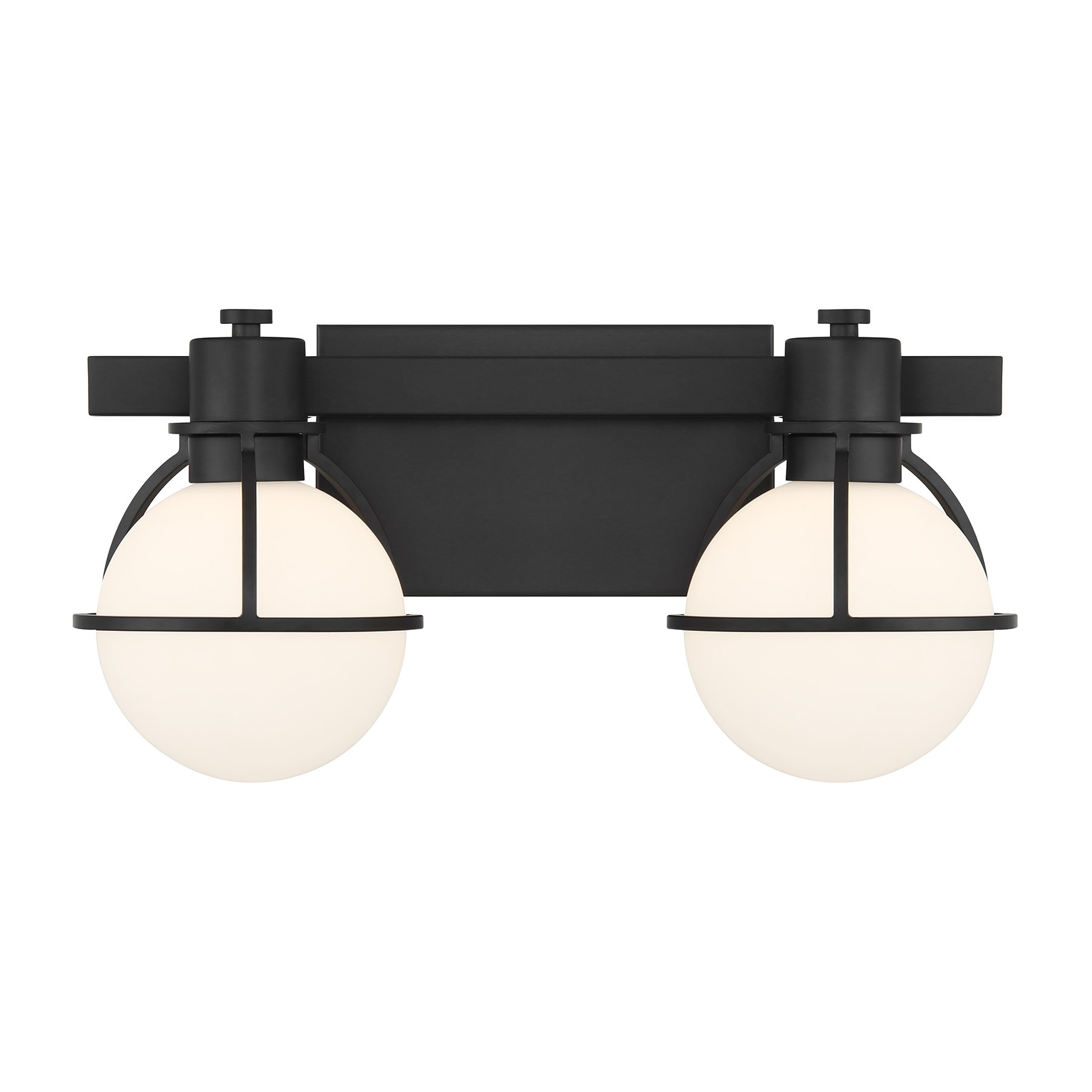 Savoy House 8-1060-2-BK Pierce 15.5-in 2 -Light Matte Black Vintage Vanity light