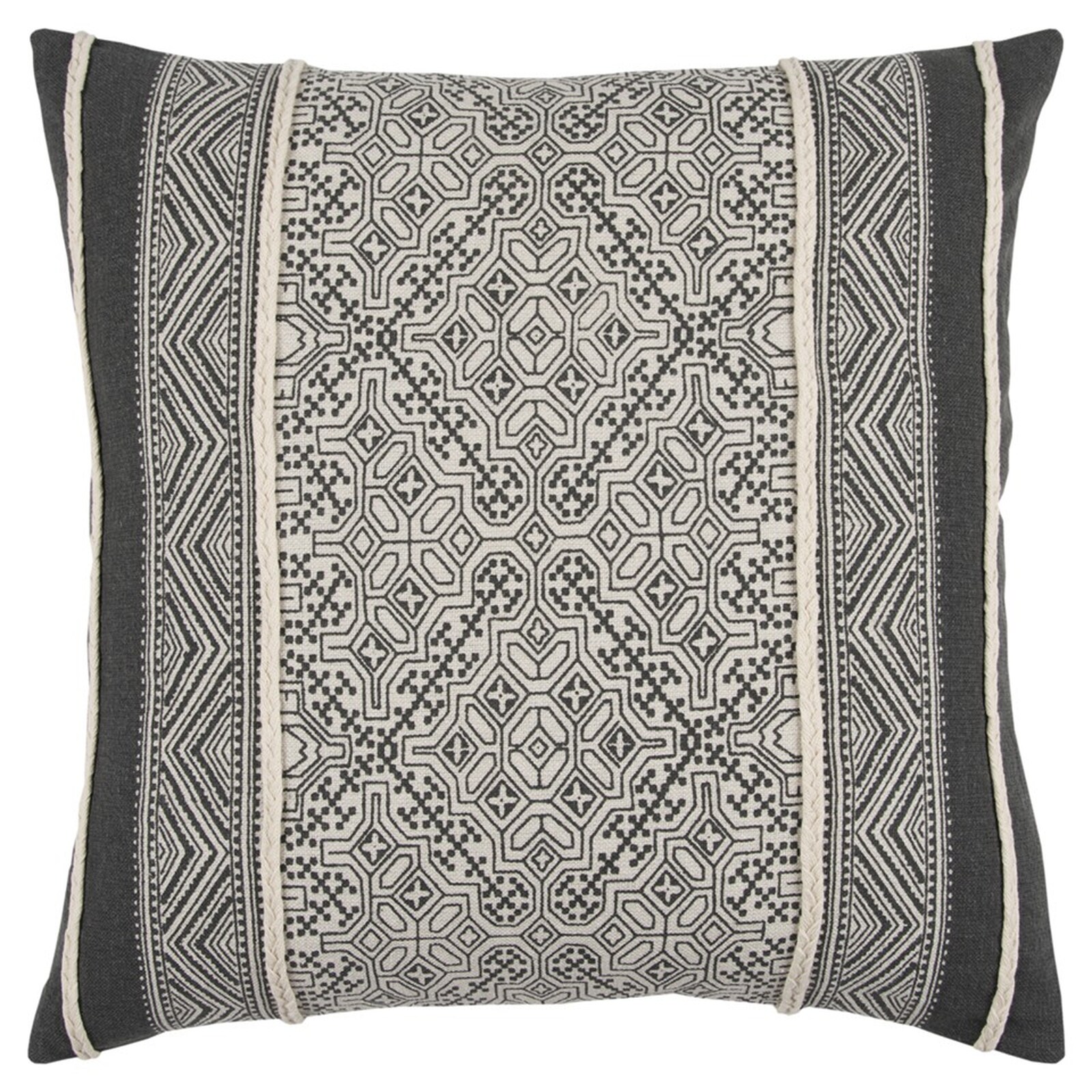 Black and beige online throw pillows