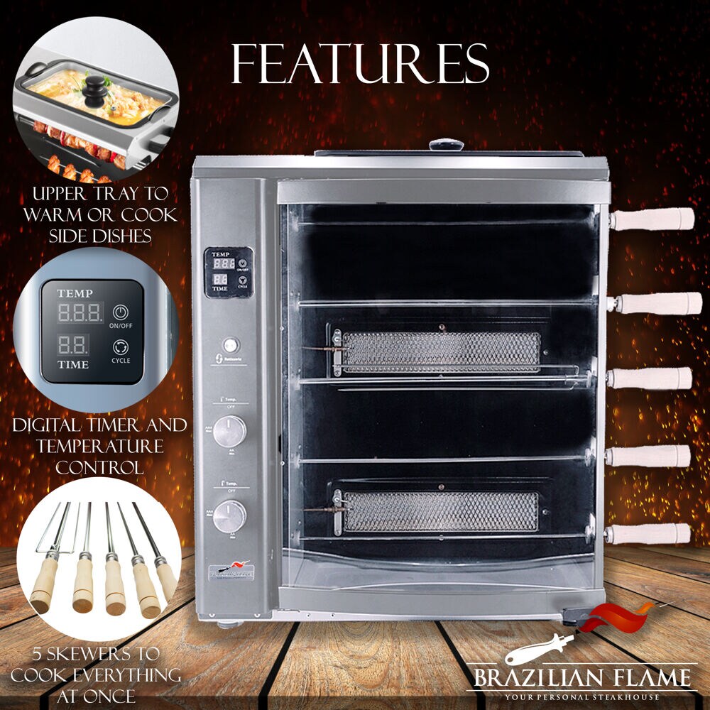 Brazilian Flame Metal Rotisserie & Reviews