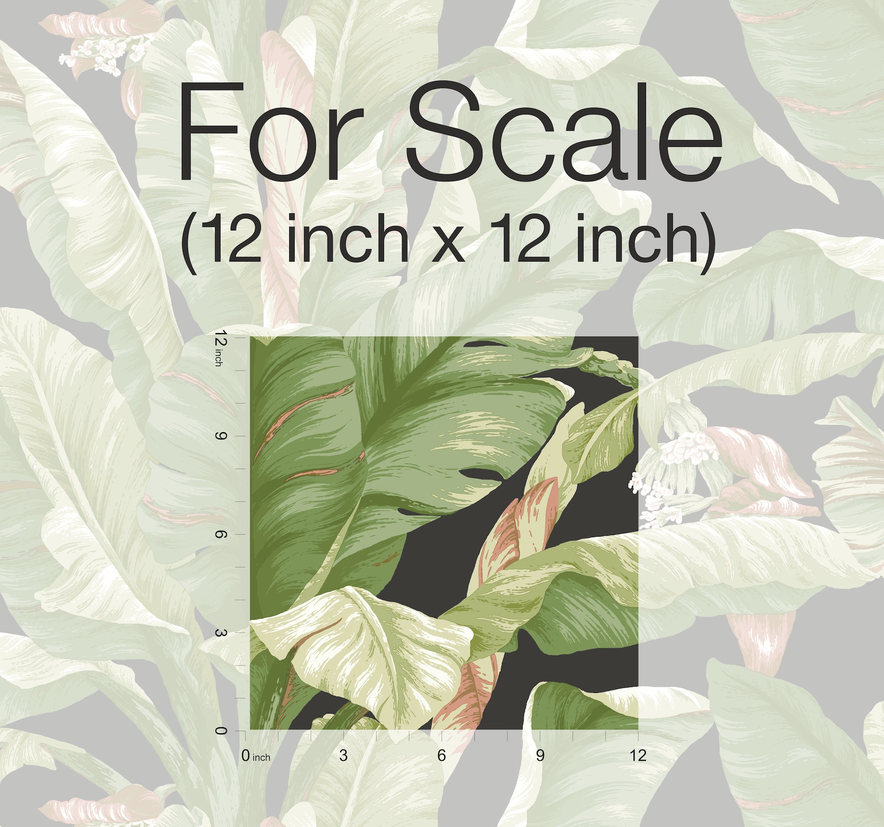York Wallcoverings PSW1035RL York Premium Peel and Stick Tropics 45-Sq. Feet Black Non-woven Ivy/Vines Self-adhesive Peel and Stick Wallpaper