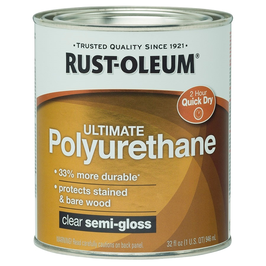 Rust-Oleum 283229 Ultimate Clear Semi-gloss Water-based Interior Polyurethane (1-quart)