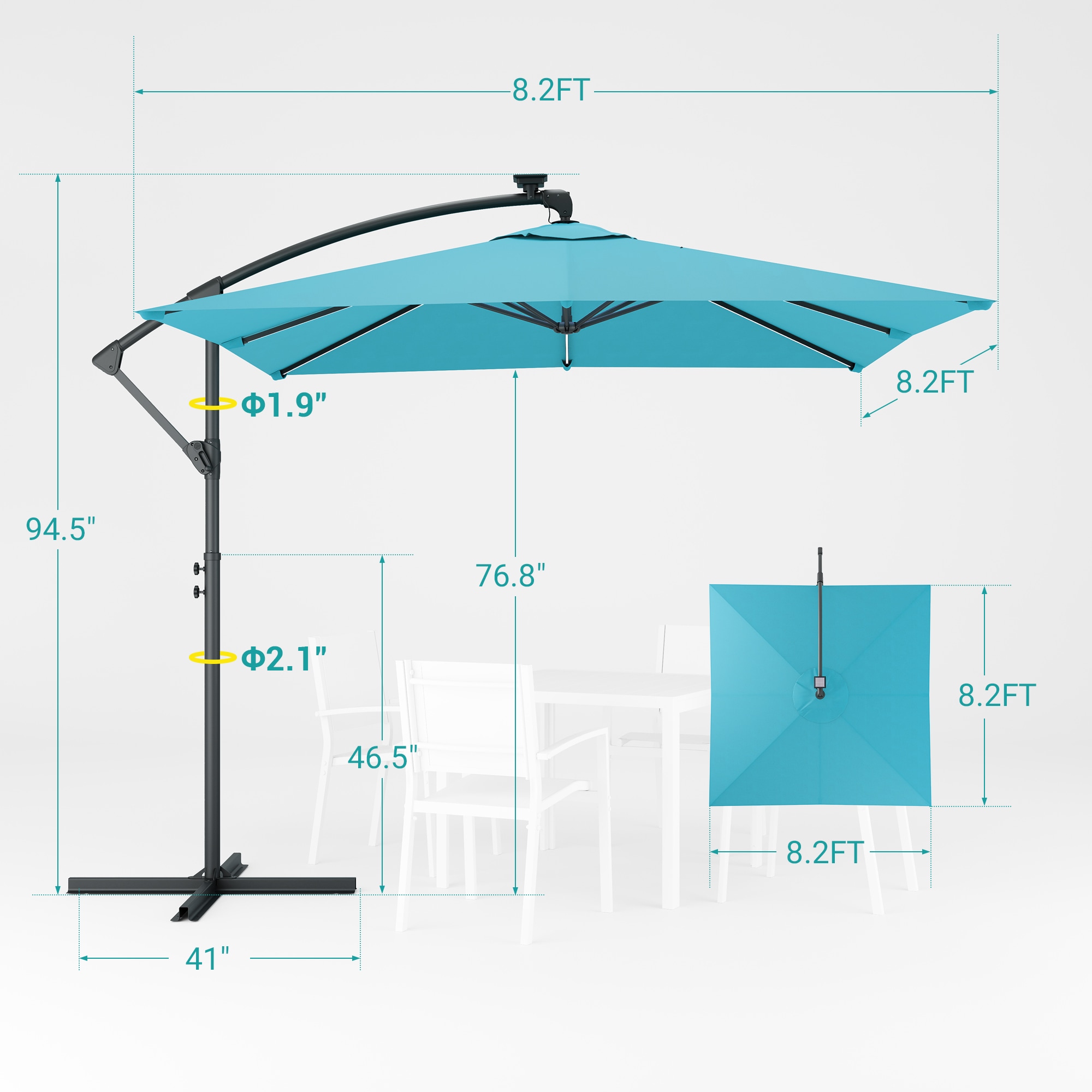 ACEGOSES LW-108RD-LED Umbrellas-2 - View #2