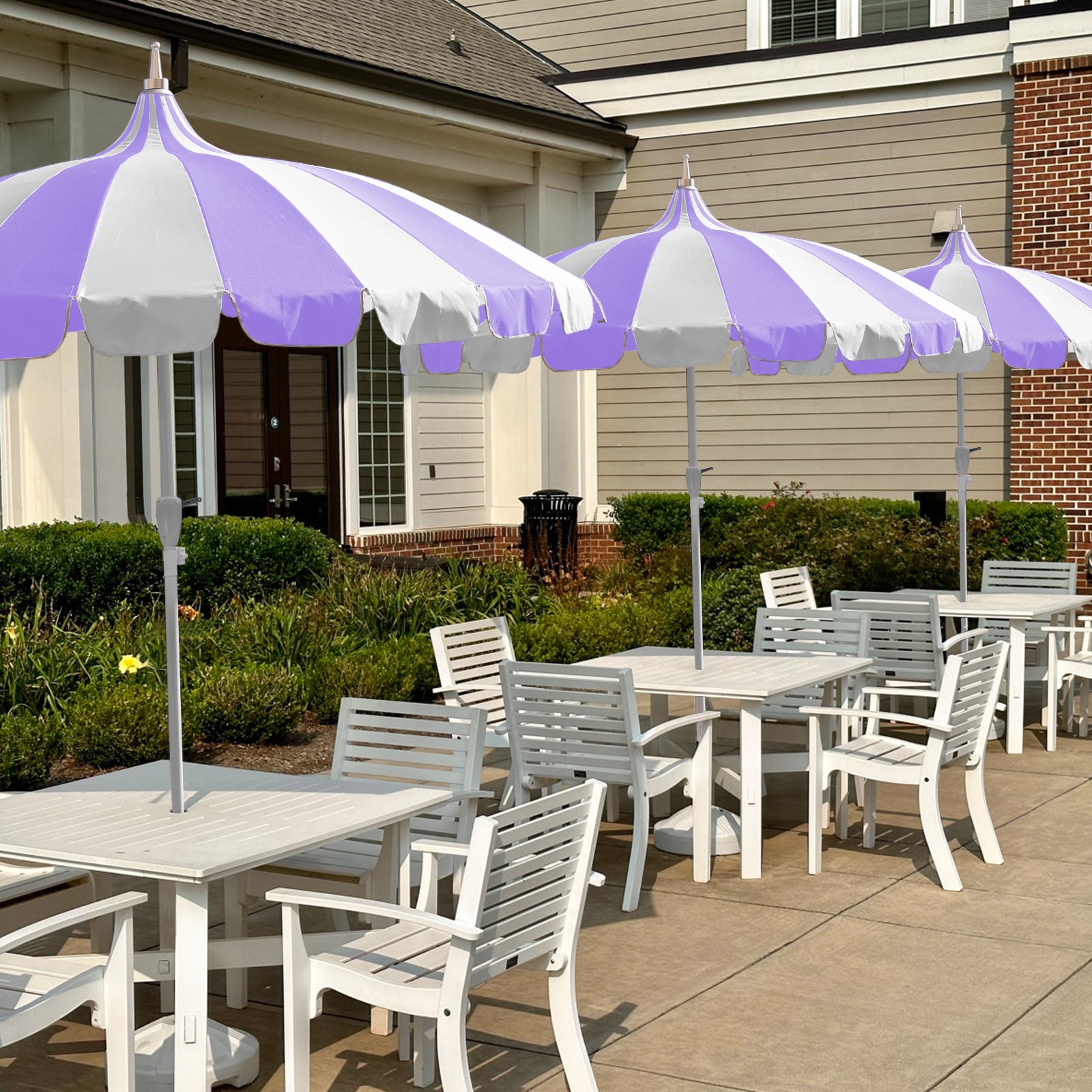 GARSING 8FT-PAGODA-PURPLE Umbrellas-2 - View #4