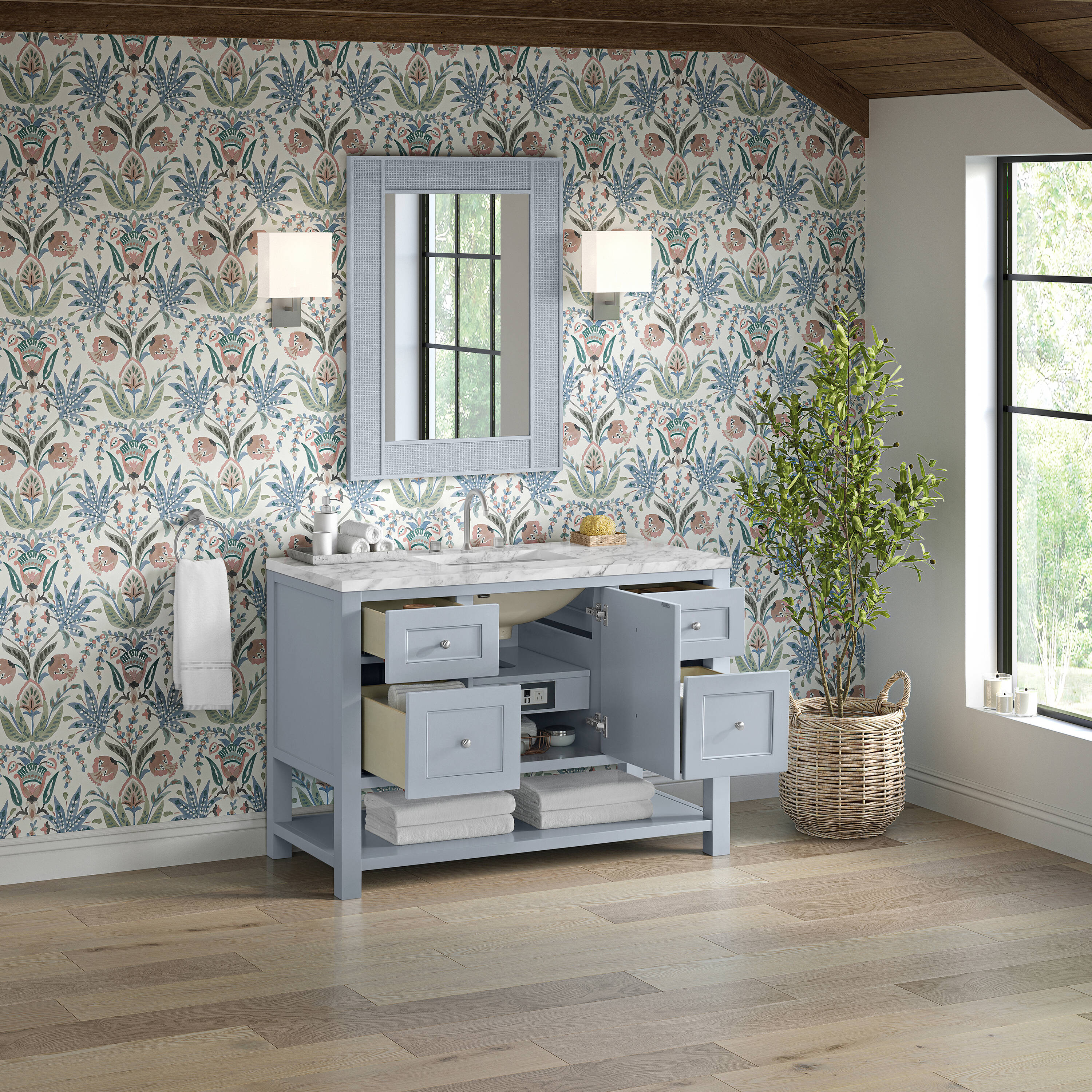 James Martin Vanities 330-V48-SRB-3CAR Bath-Vanity-Combo - View #5