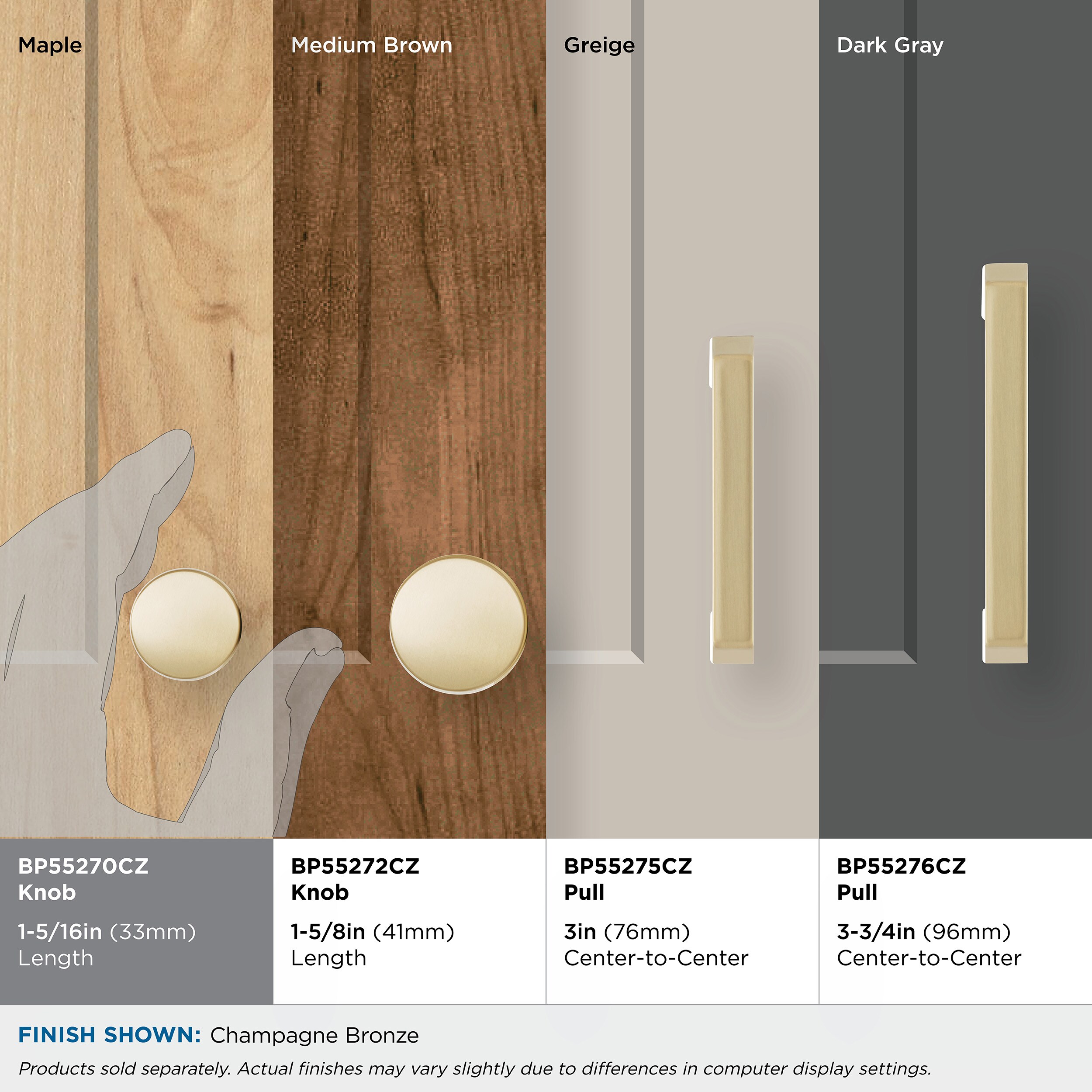 Amerock BP55270CZ Cabinet-Knobs - View #6