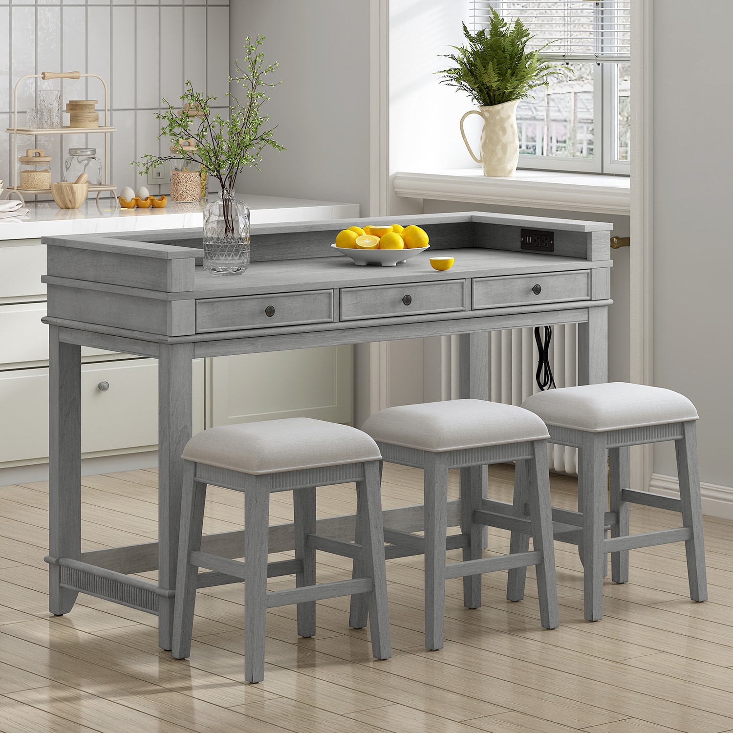 SINOFURN SYA010284GY Dining-Sets - View #10