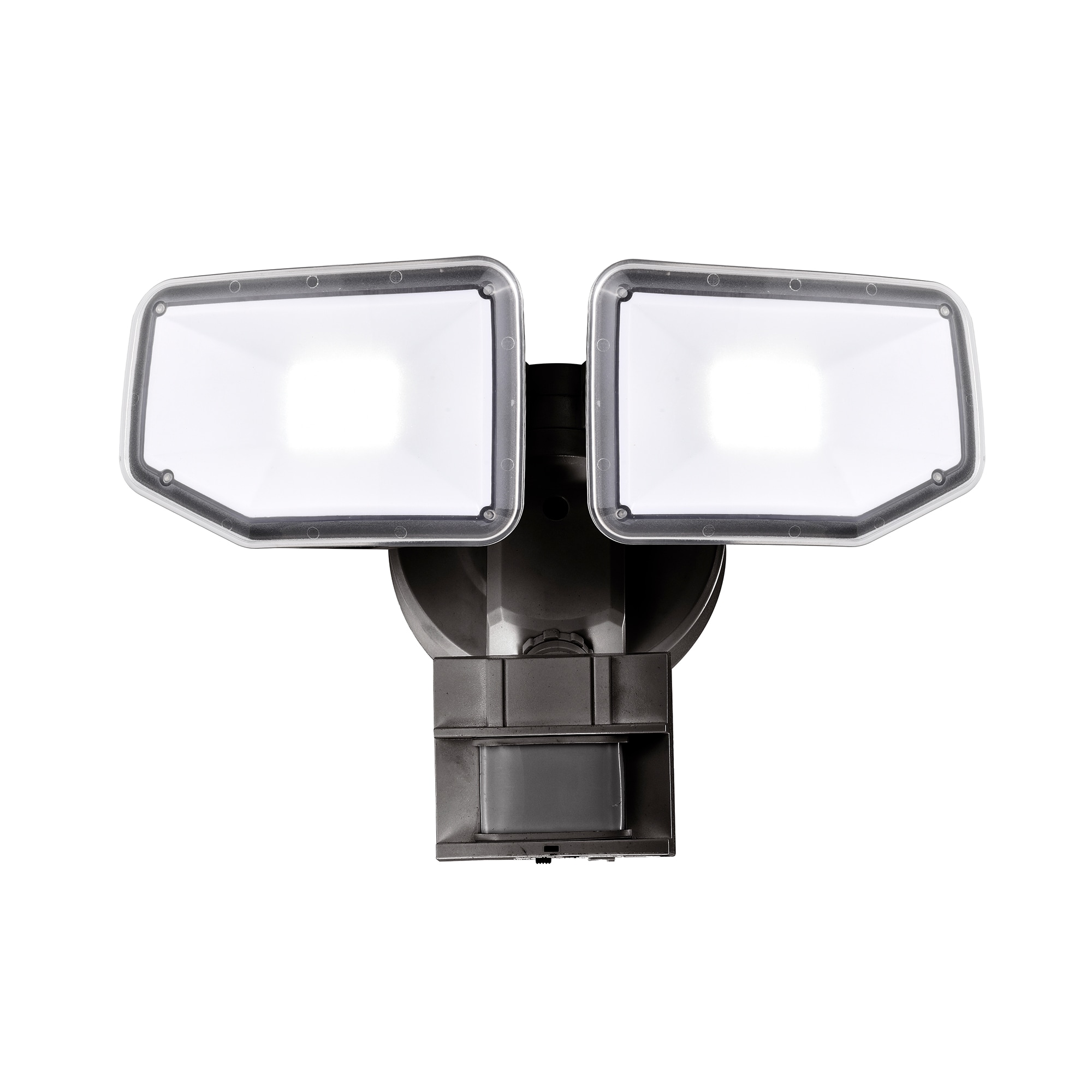 AWSENS AW5472-BZ 180 -Degree 40 -Wattage Equivalent Hardwired LED Bronze 2 -Head Motion-Activated Flood Light 4000 -Lumen