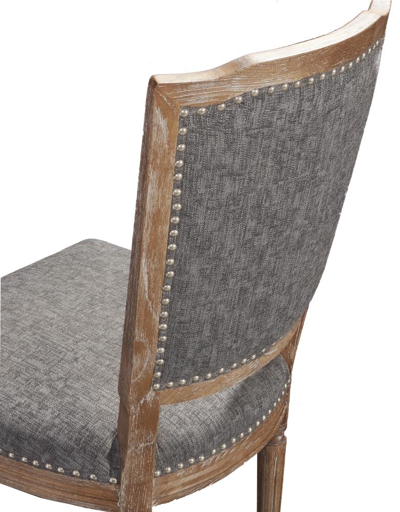 Linon Avalon Cotton Upholstered Side Chair Wood Frame At Lowes Com   14701812 