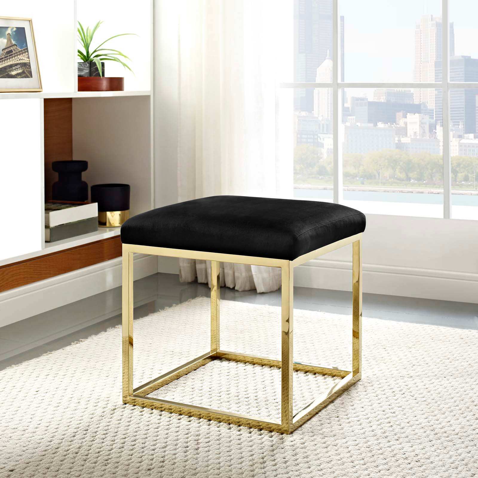 Modway EEI-2849-GLD-BLK Indoor-Ottomans - View #2