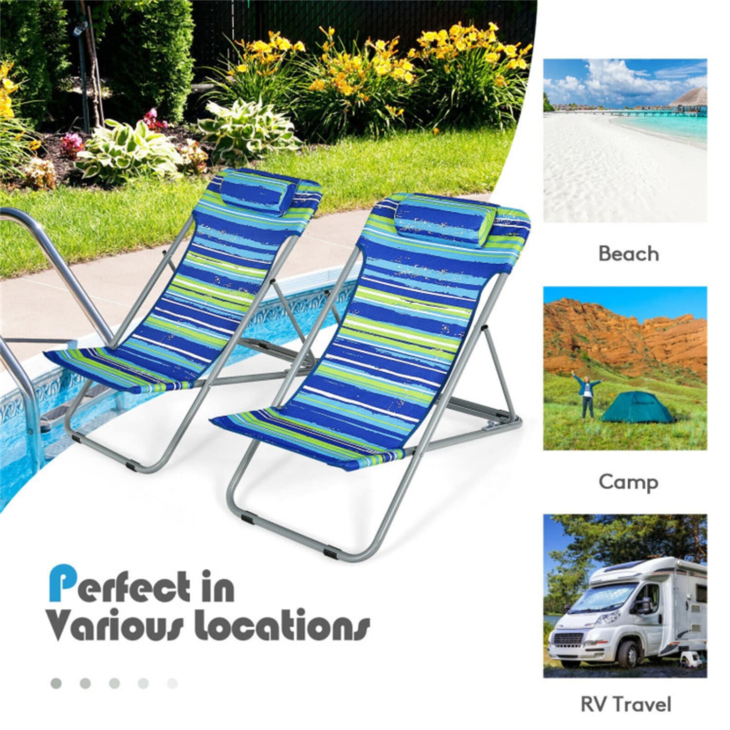 BABOOM BOM-015BL-2-CO Beach-Camping-Chairs - View #10