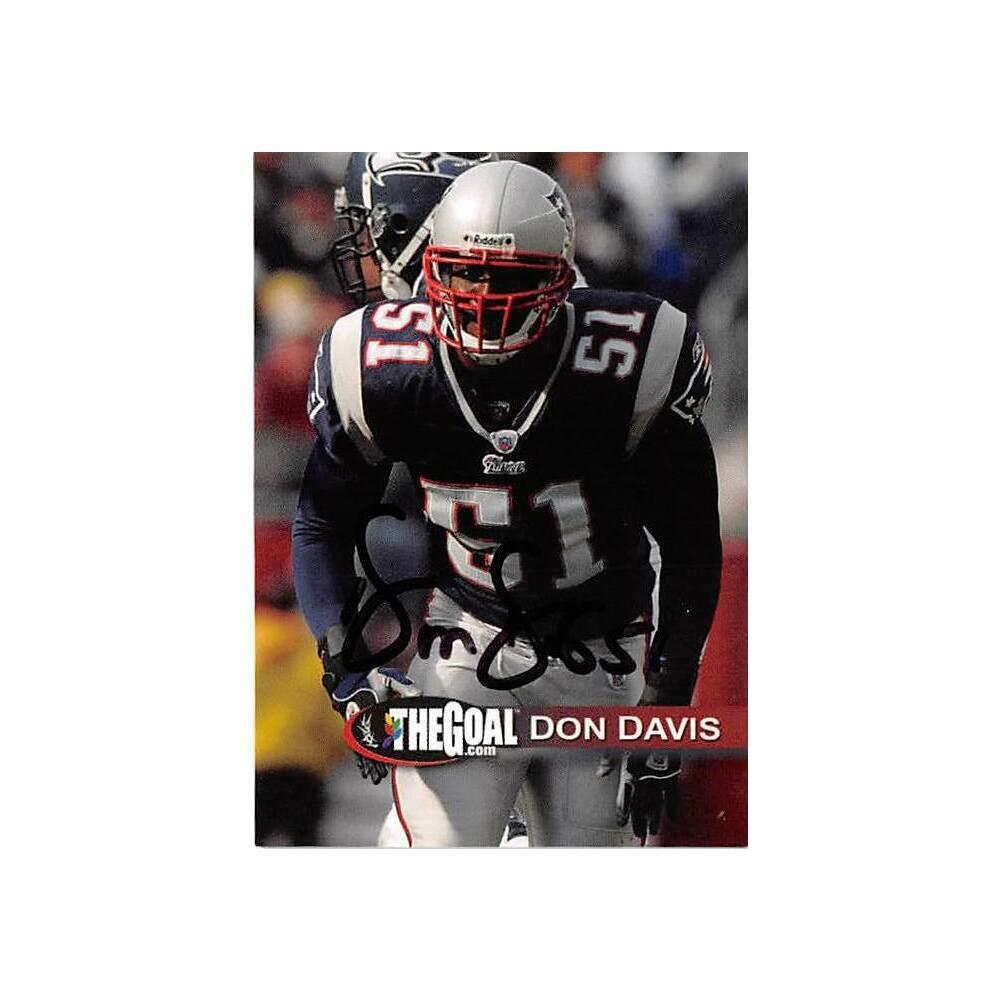  ATGPW178668 Autograph Warehouse 444634 New England Patriots Religious the Goal 51 Don Davis Autographed Football Card