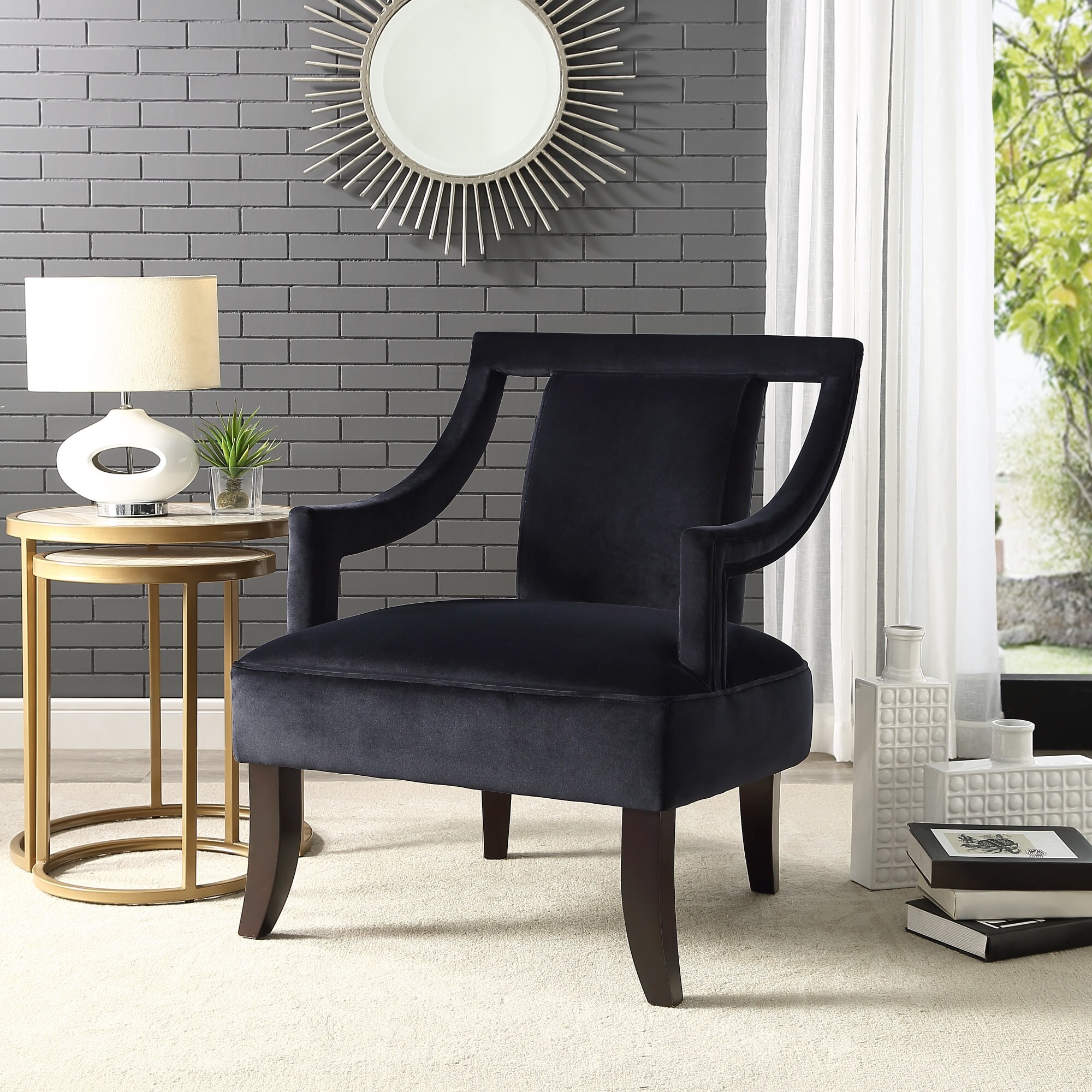 Inspired Home AC48-03BK-LS chairs - View #2