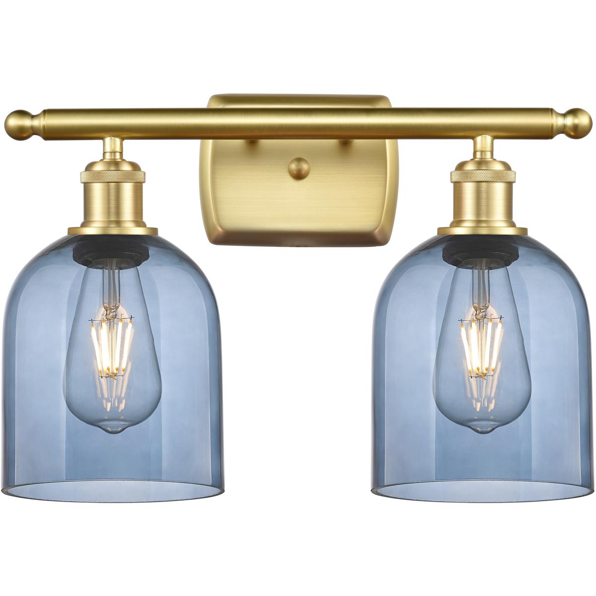 Innovations Lighting -  516-2W-SG-G558-6BL Ballston Bella Bathroom Vanity Light Satin Gold