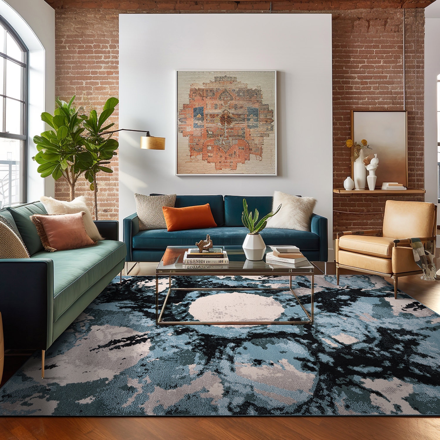 World Rug Gallery 389BLUE5X7 rugs - View #8