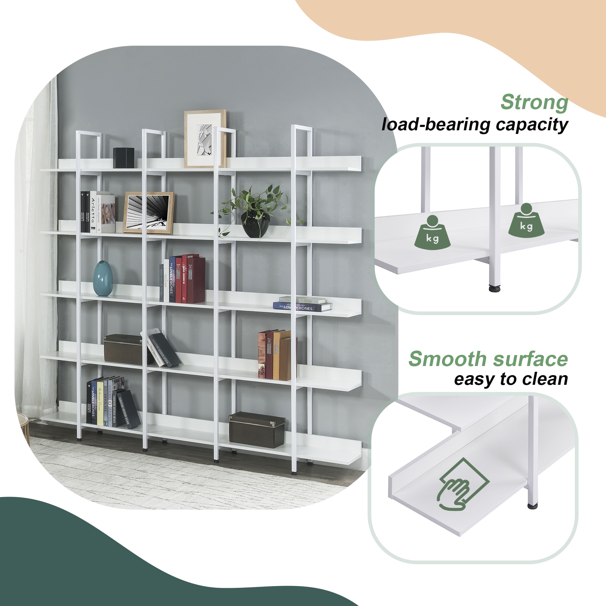 ModernLuxe L-WF286176AAK bookcases - View #3