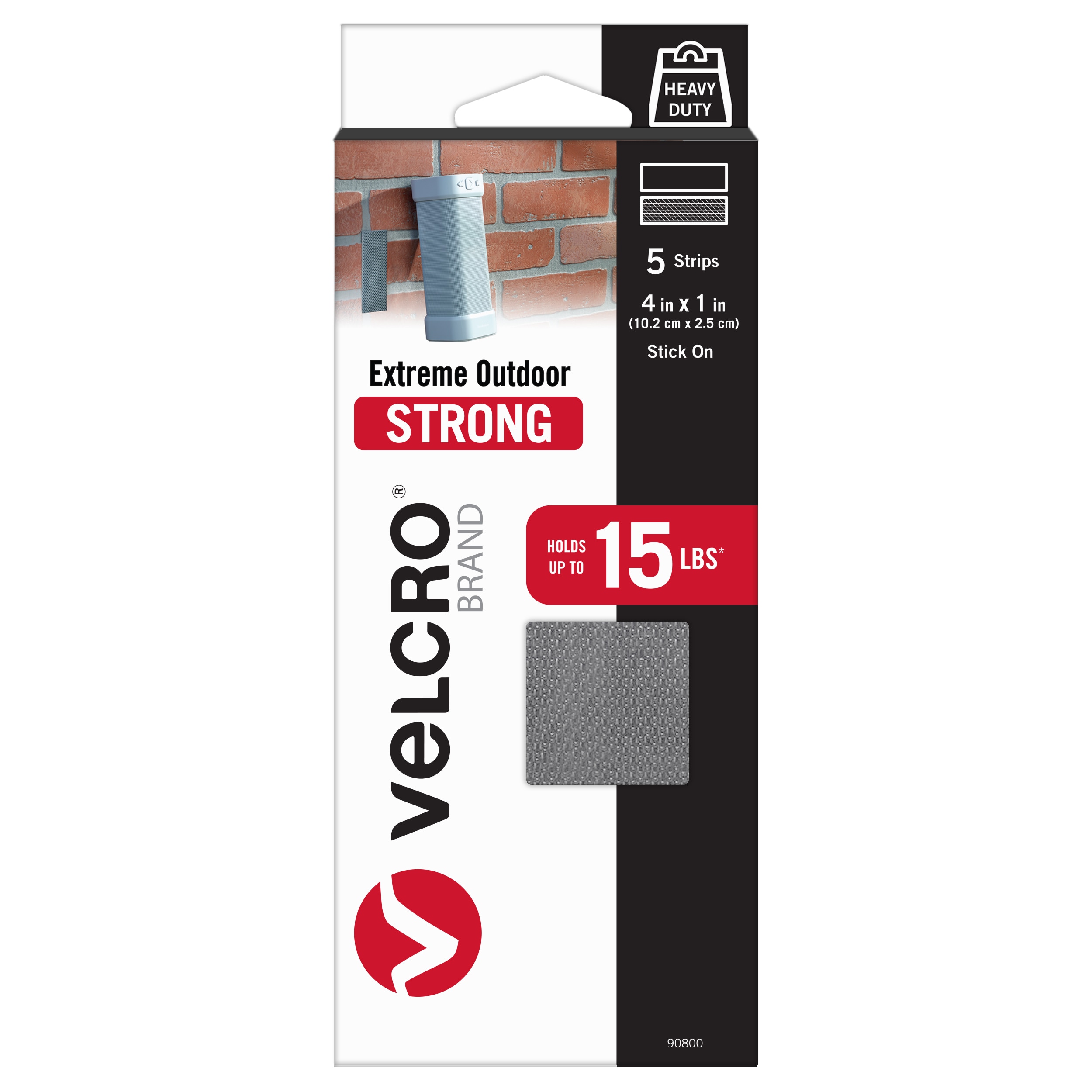 VELCRO Brand-Industrial Strength | Indoor & Outdoor Use | Superior Holding  Power on Smooth Surfaces | Size 4ft x 2in | Tape, White-Pack of 1
