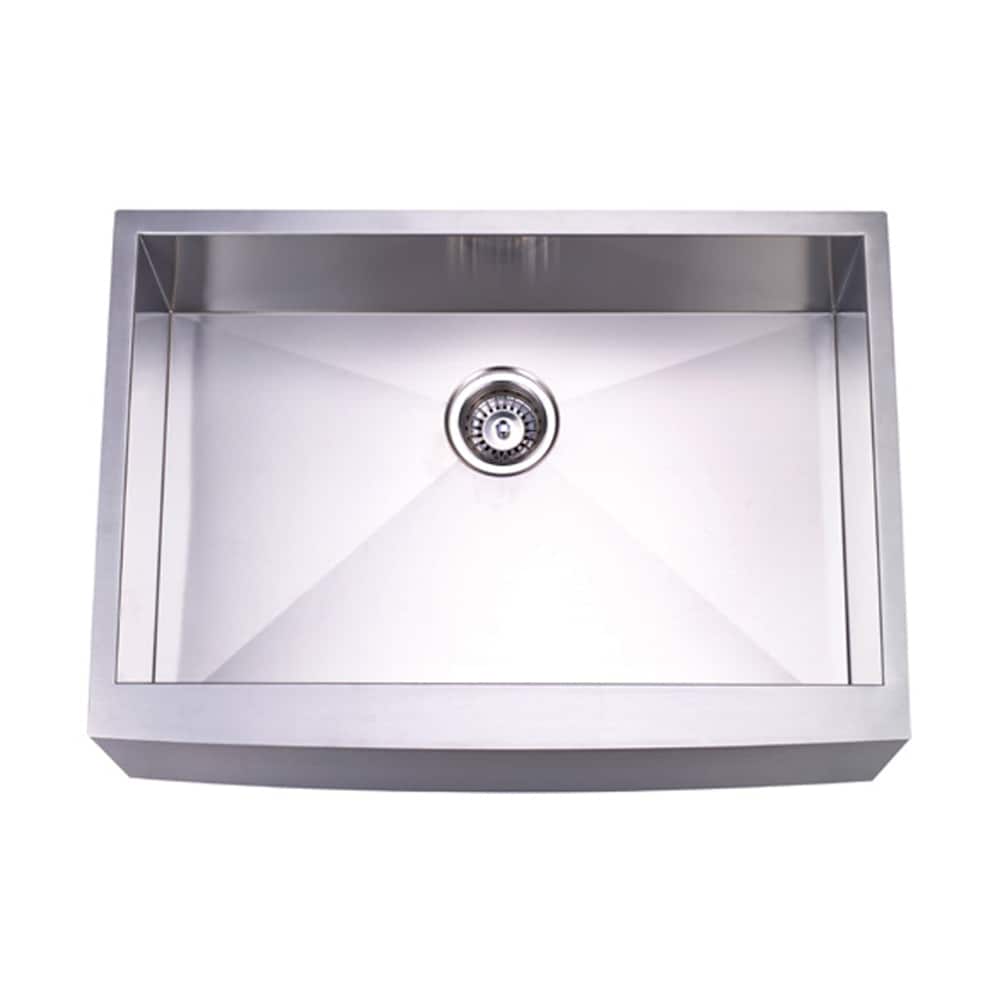 Elements of Design EUF302110BN Denver Farmhouse apron front 21.0-Inches x 30.0-Inches Stainless steel Single bowl 18 -Gauge Kitchen Sink